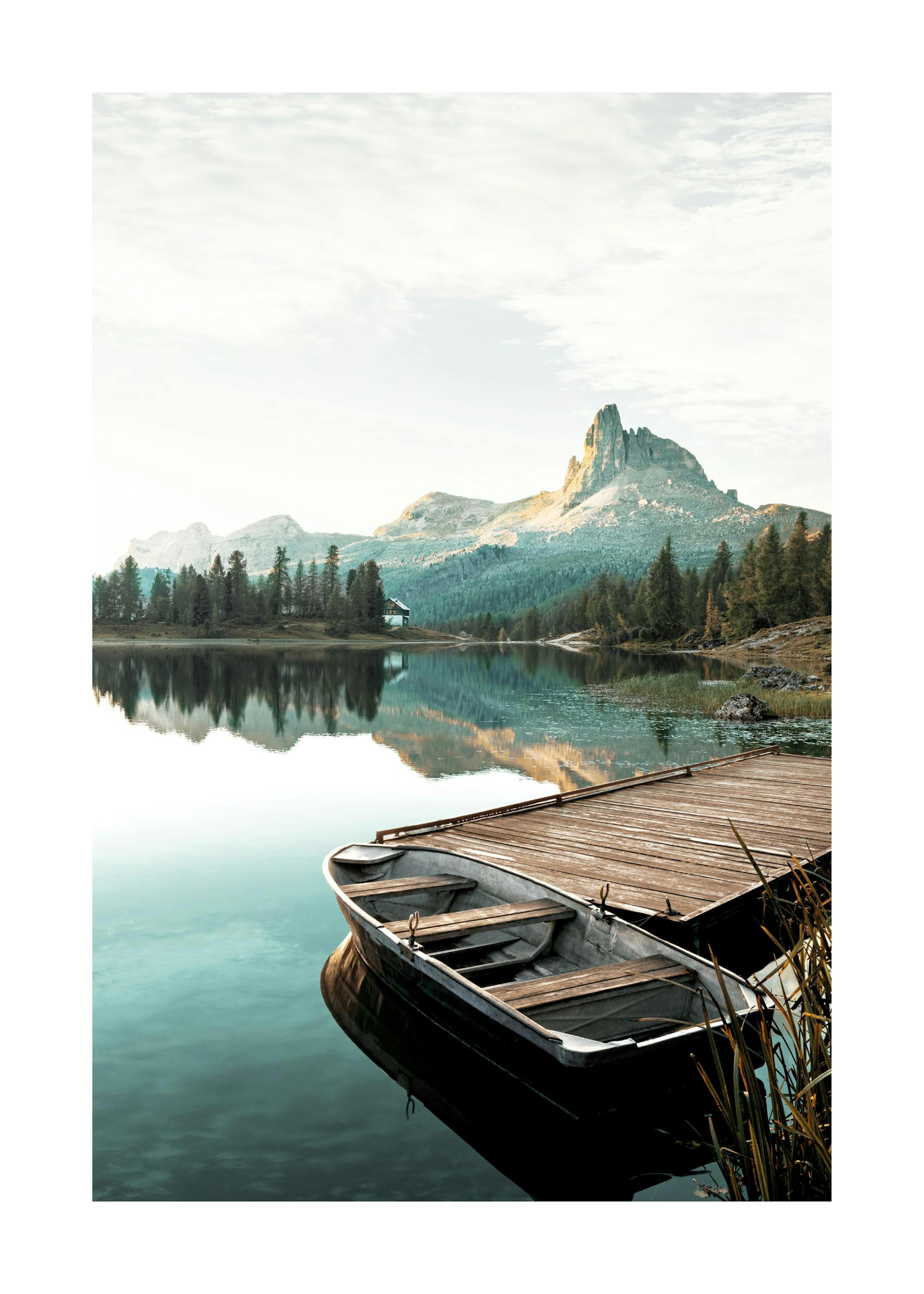 Bateau à l'embarcadère Poster 0