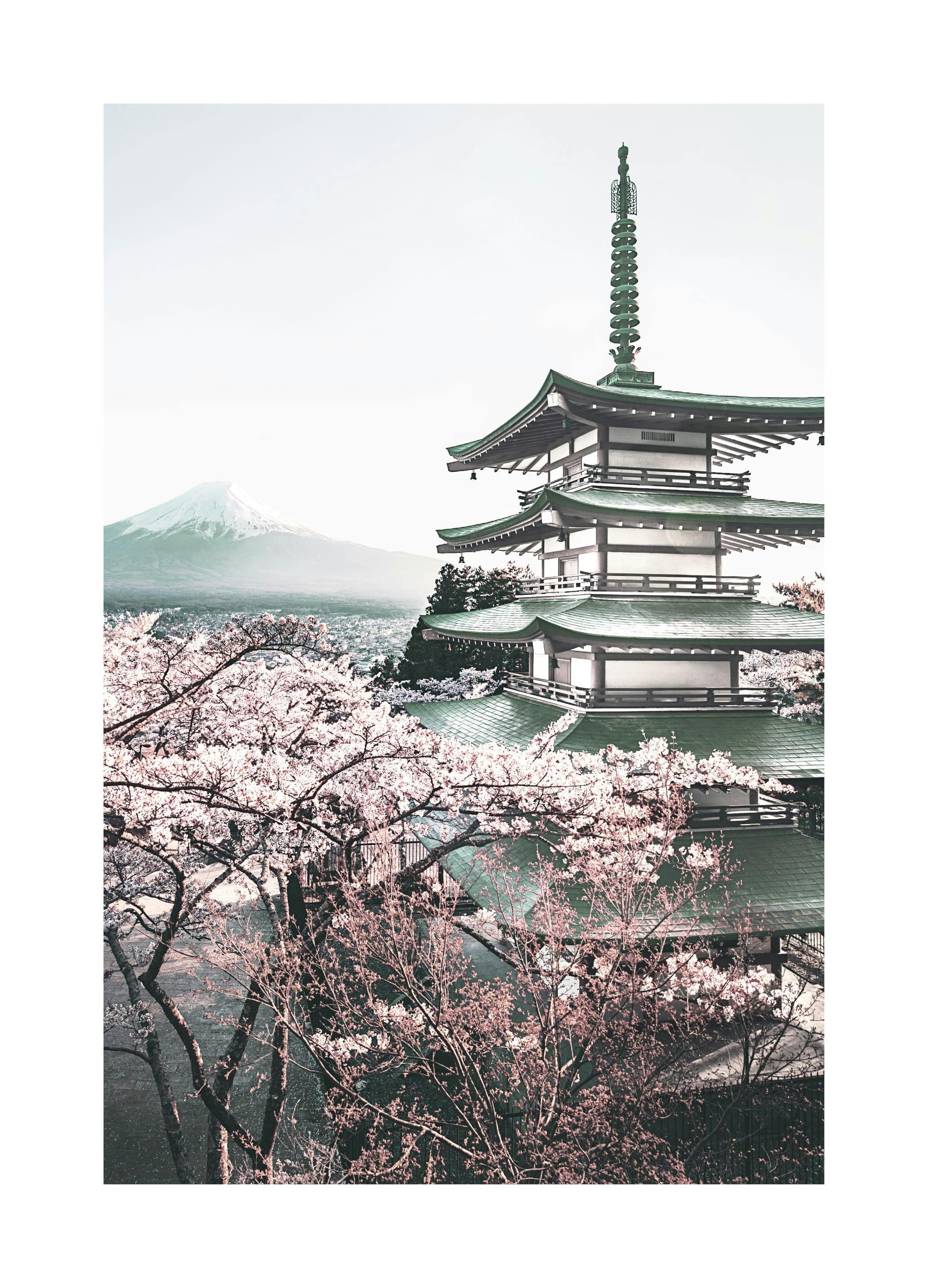 Plakat Pagoda Chureito (50x70 cm) - Poster Store