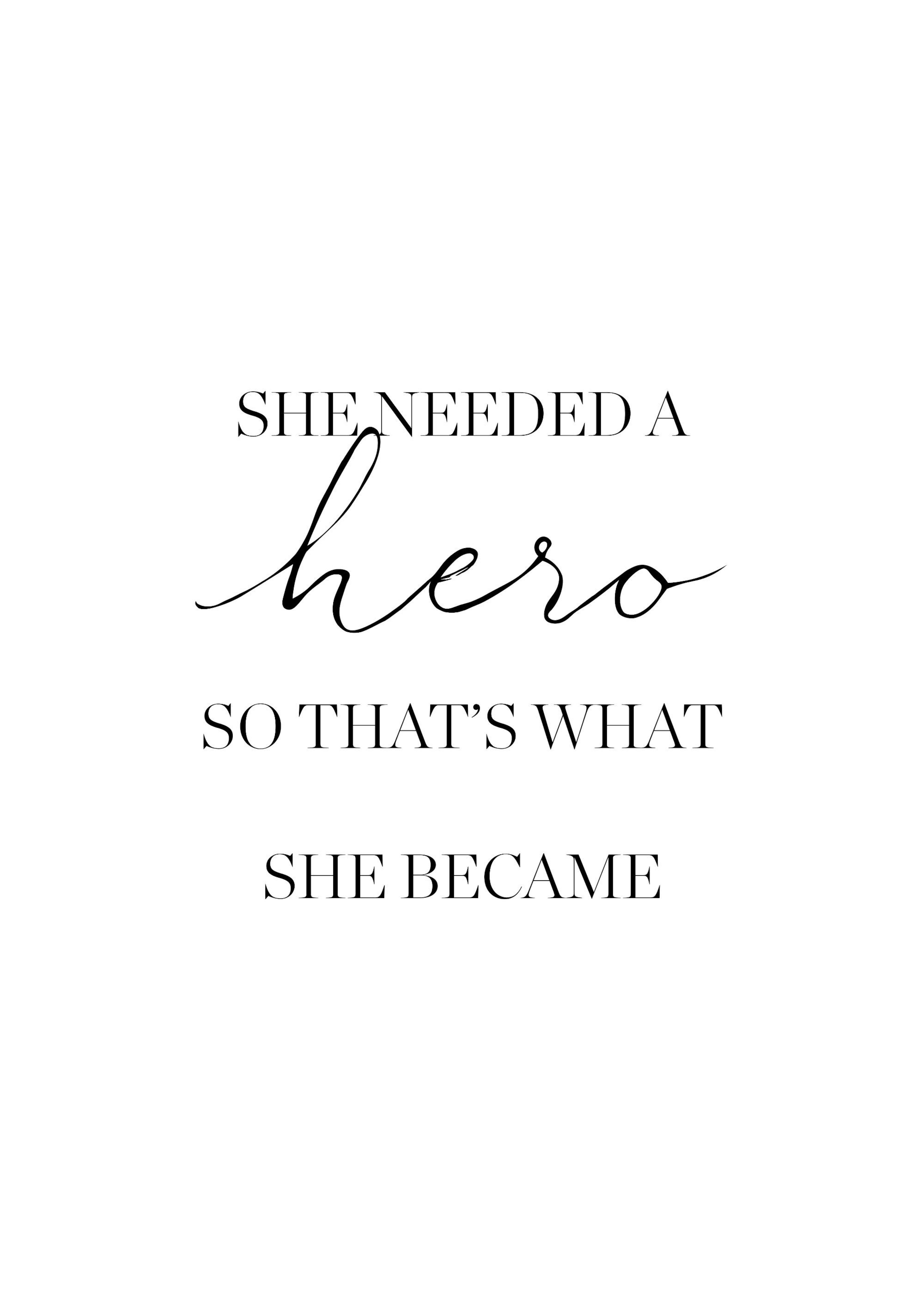She Needed a Hero Poster 0