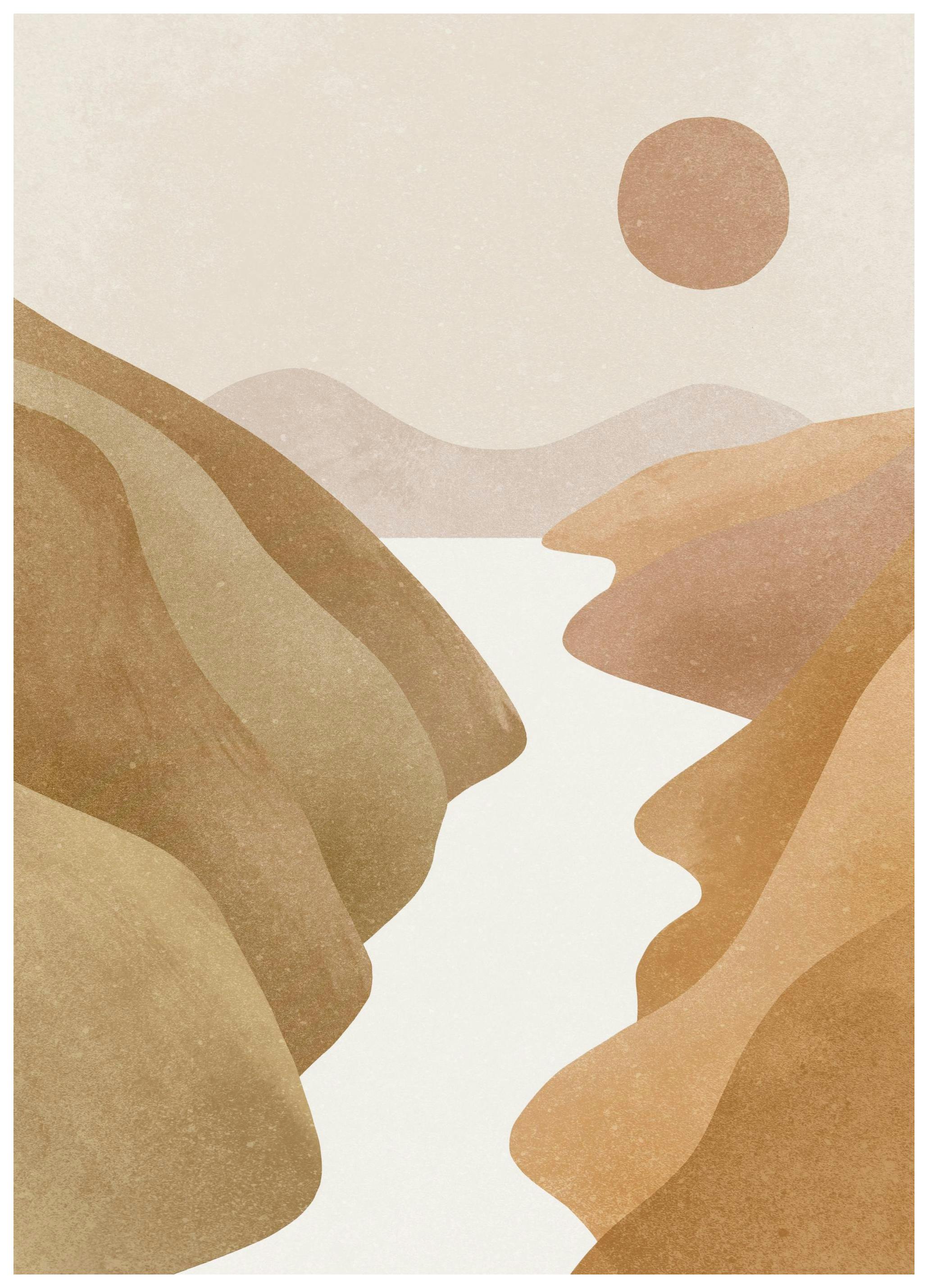 Abstract Valley Poster (21x30 cm) - Poster Store