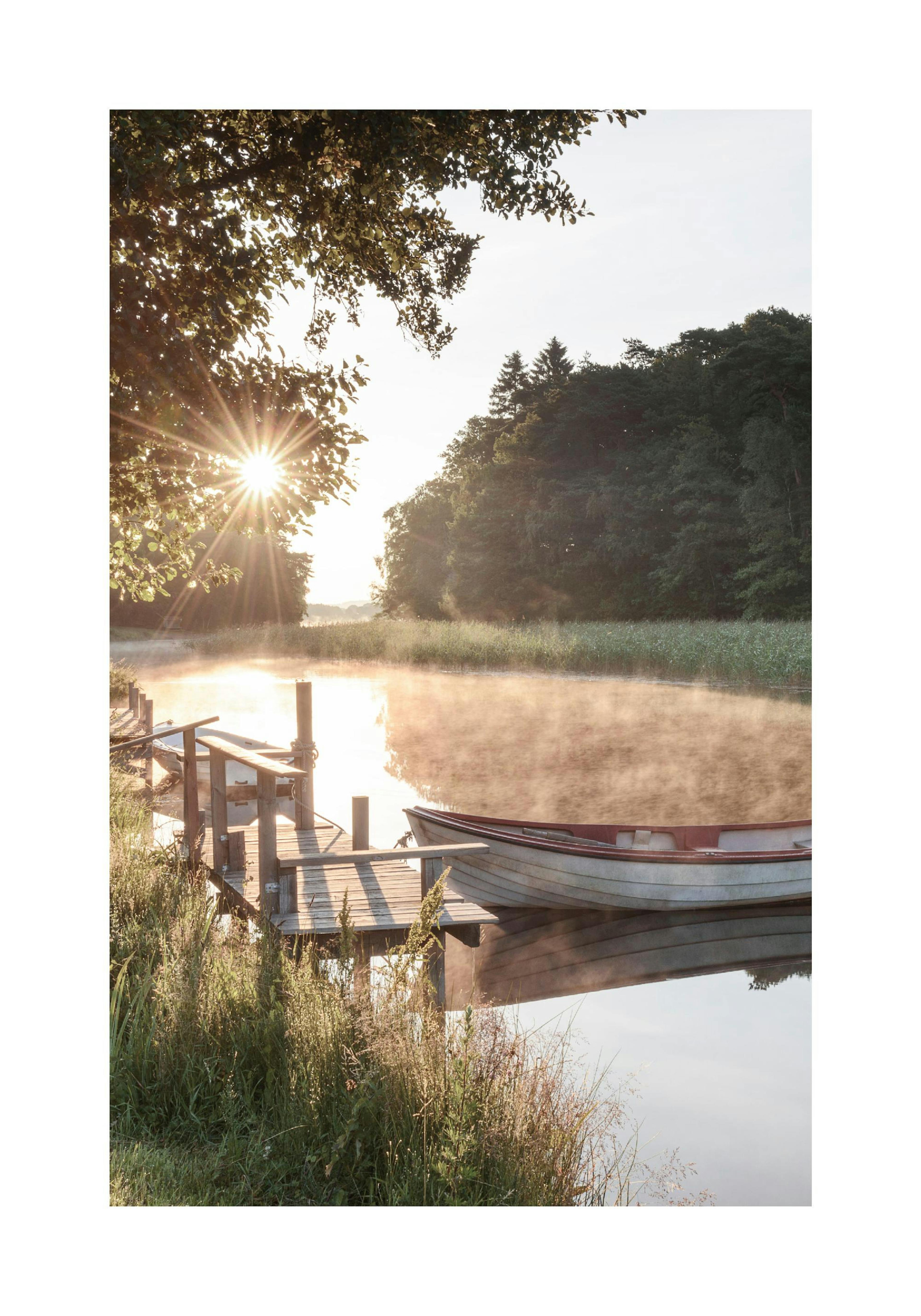 Sonnenaufgang am Steg Poster thumbnail