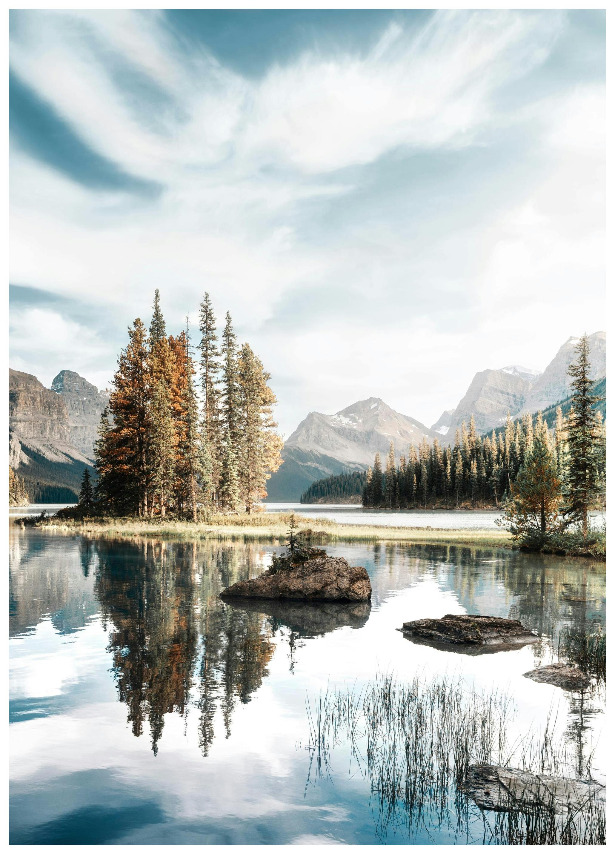 Spirit Island uitzicht Poster (21x30 cm) - Poster Store