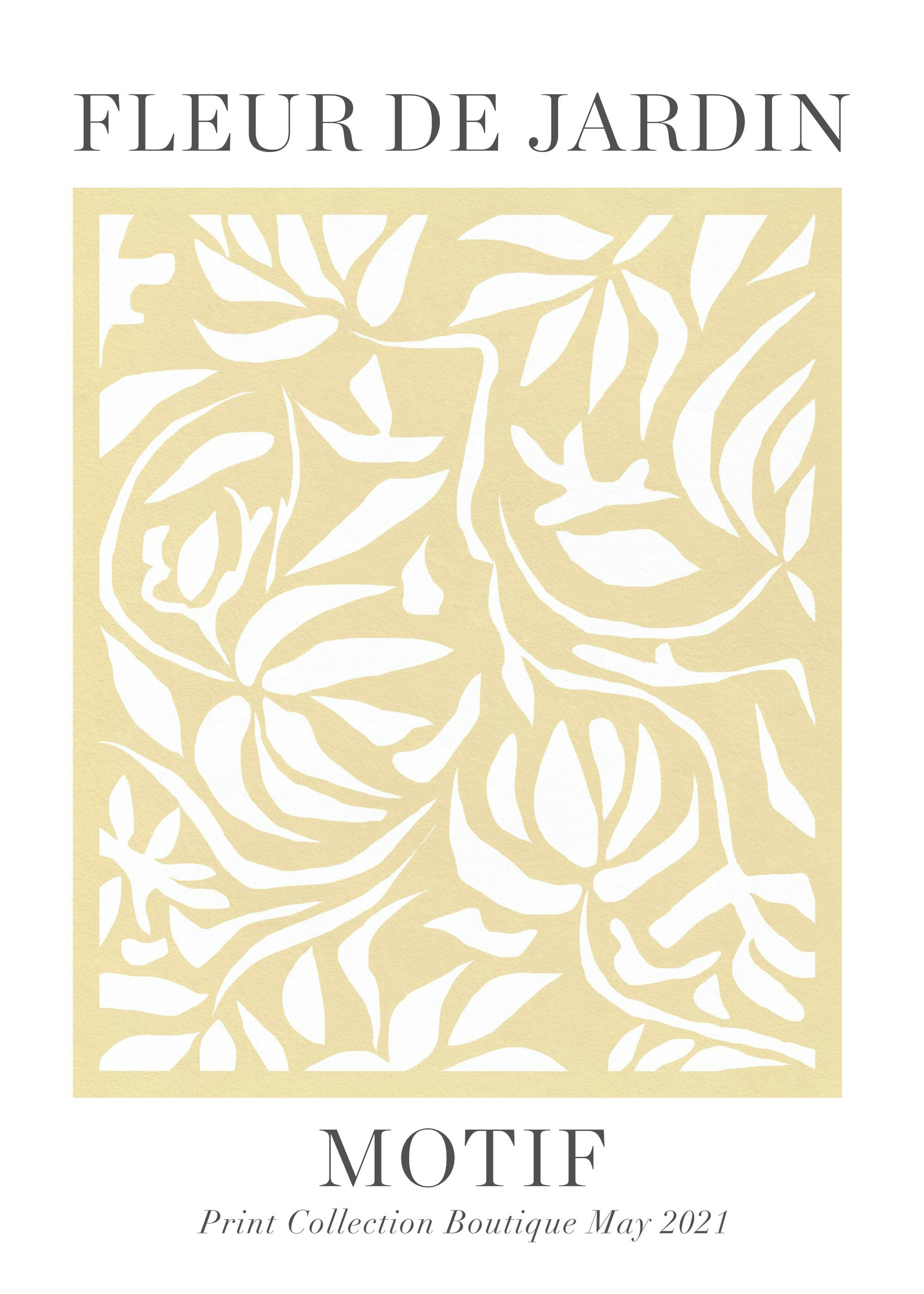 Fleur de Jardin Motif Poster 0