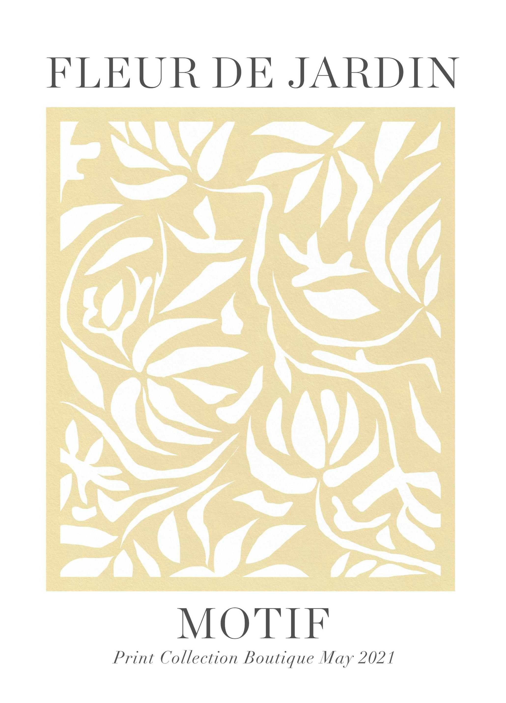Fleur de Jardin Motif Poster (21x30 cm) - Poster Store