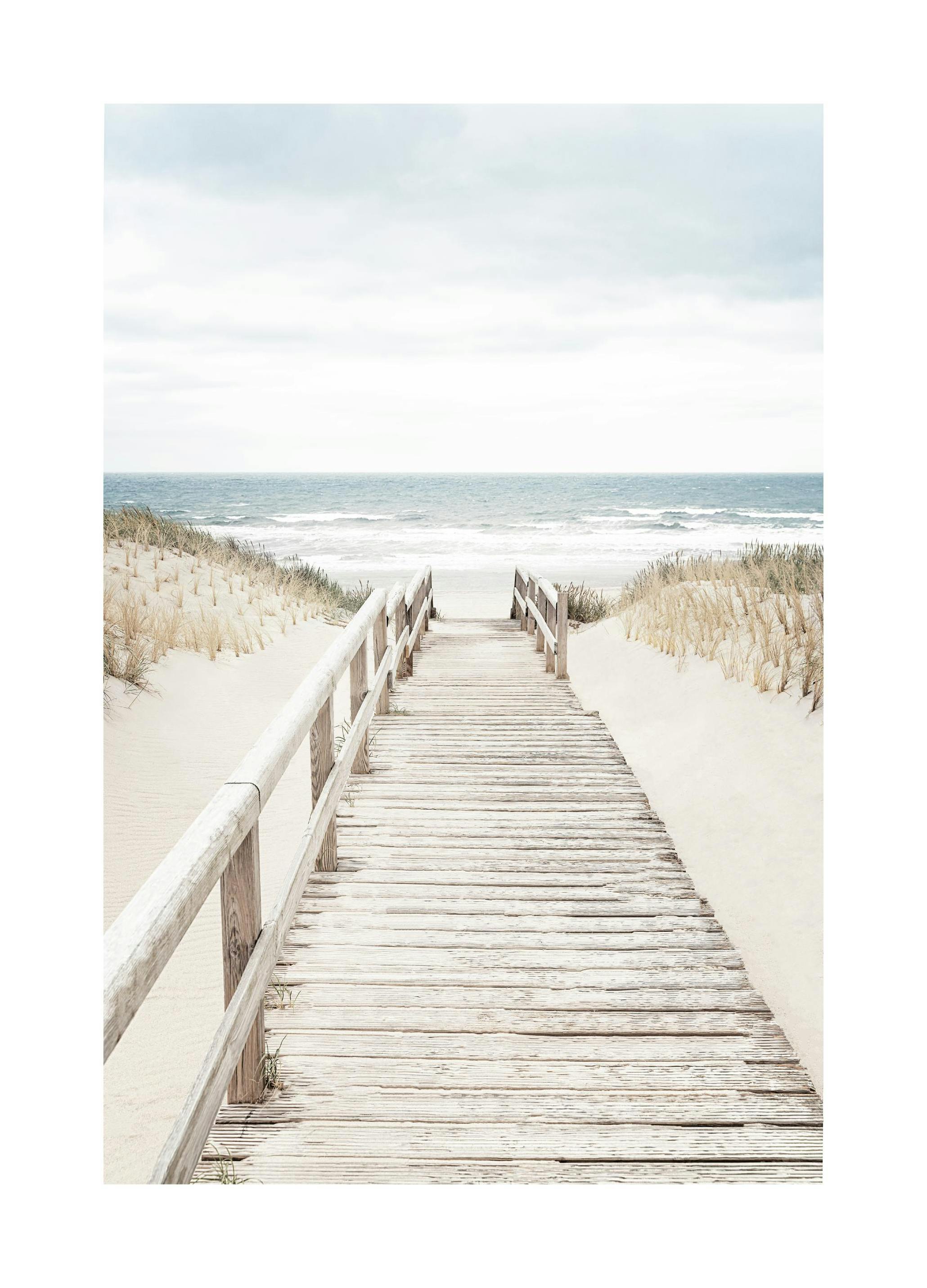 Prints Bridge to the Beach Poster (21x30 cm) - Poster Store