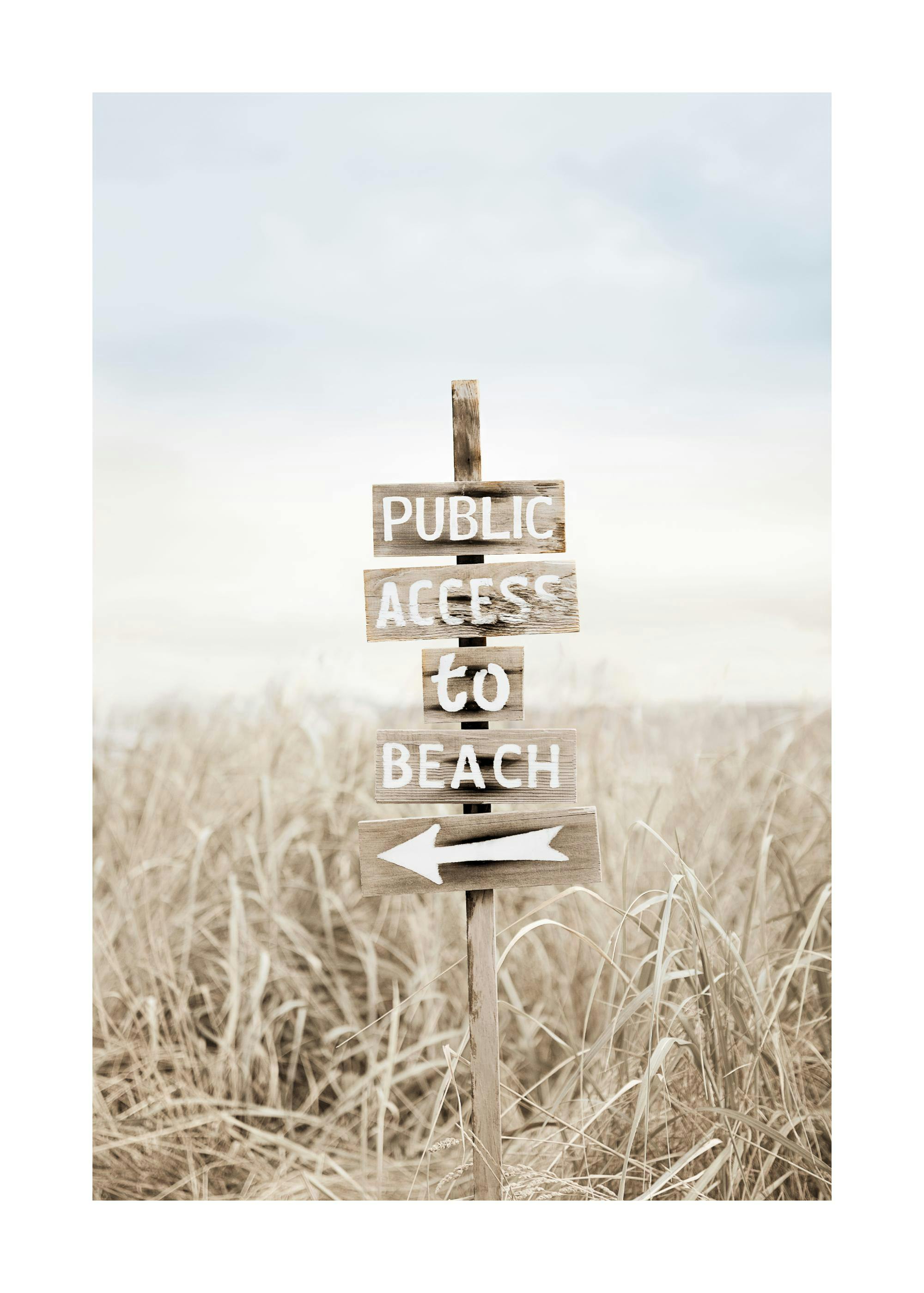 Beach Sign Poster 0