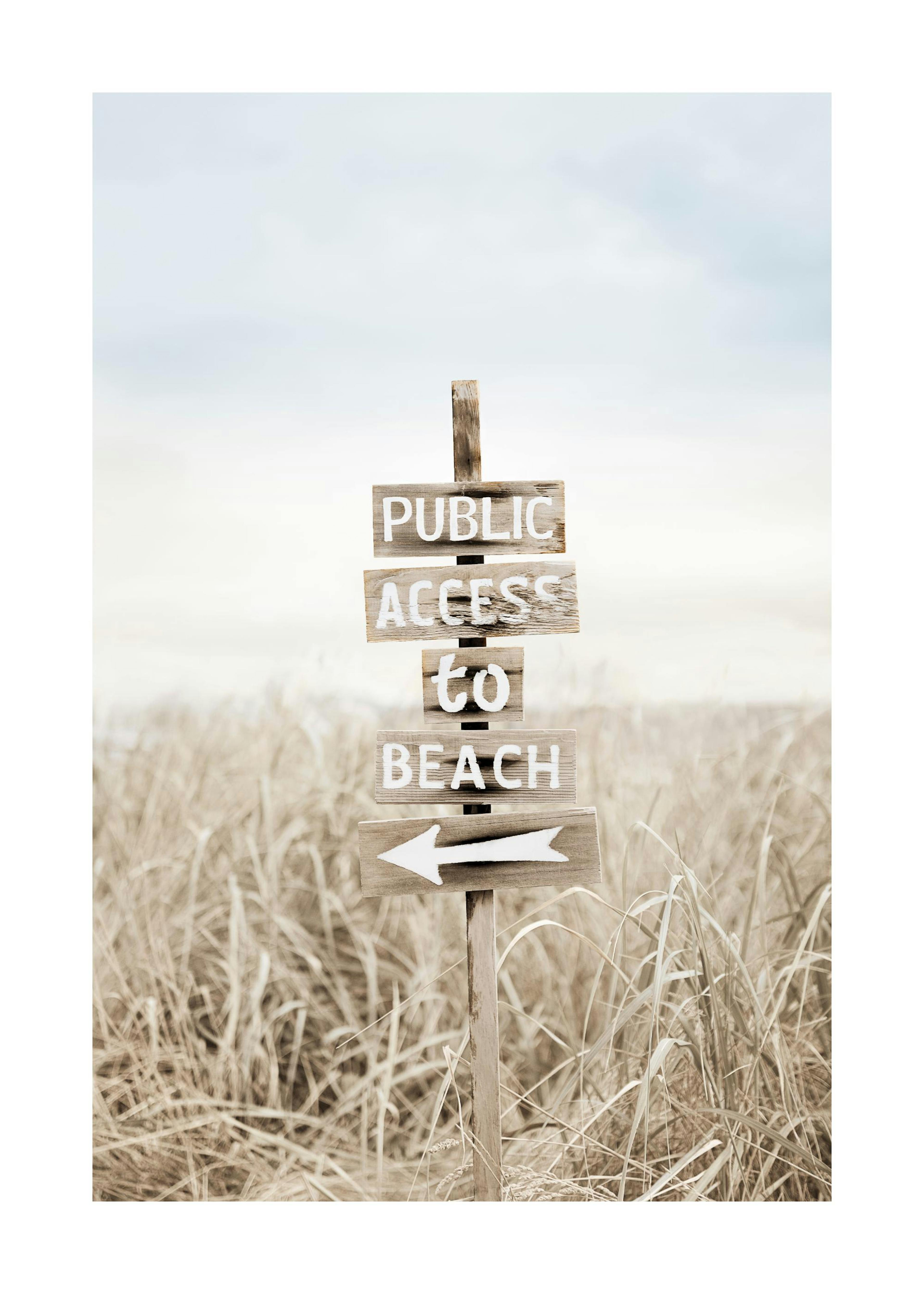 Beach Sign Poster 0