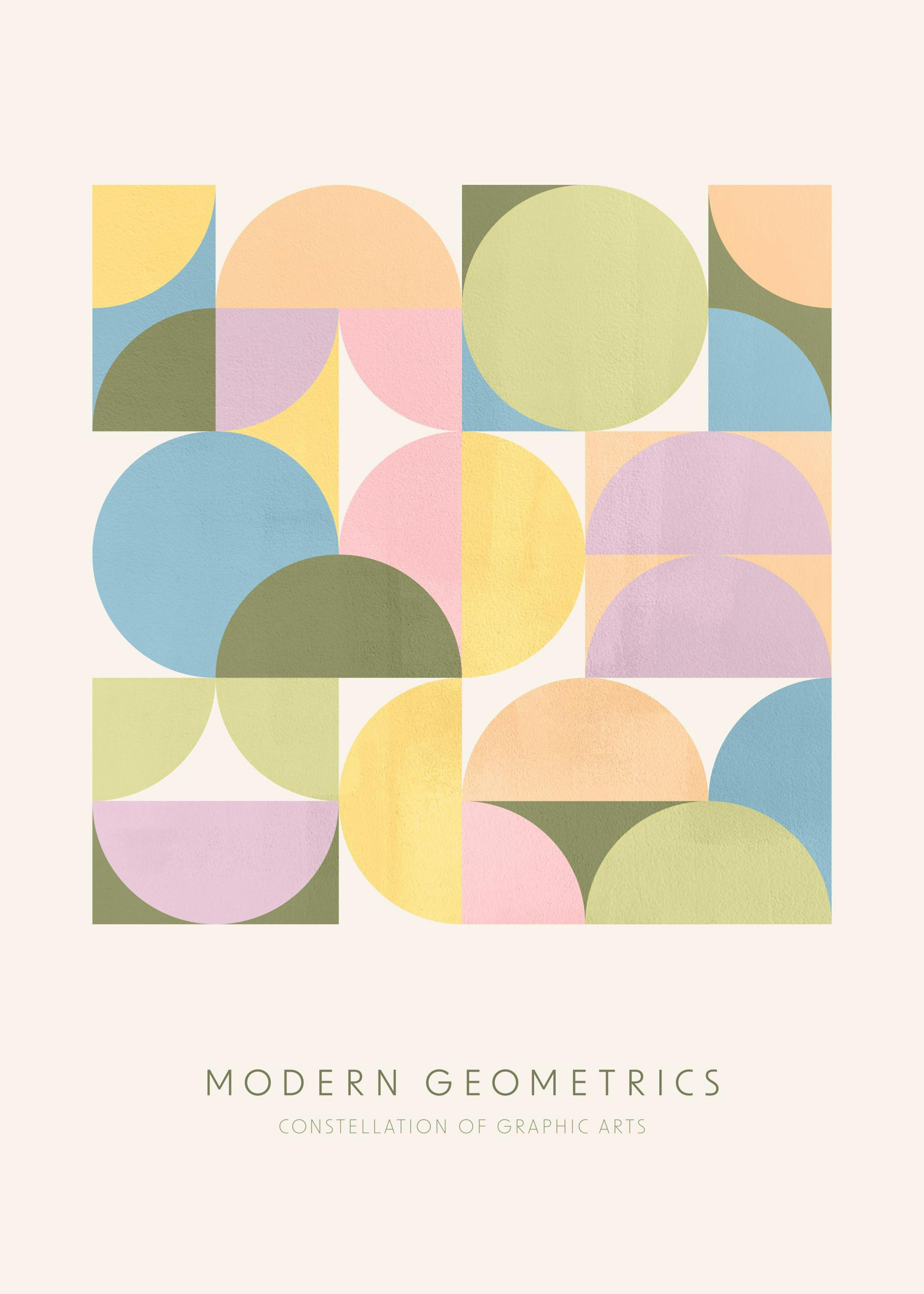 Moderne Geometrie Poster 0
