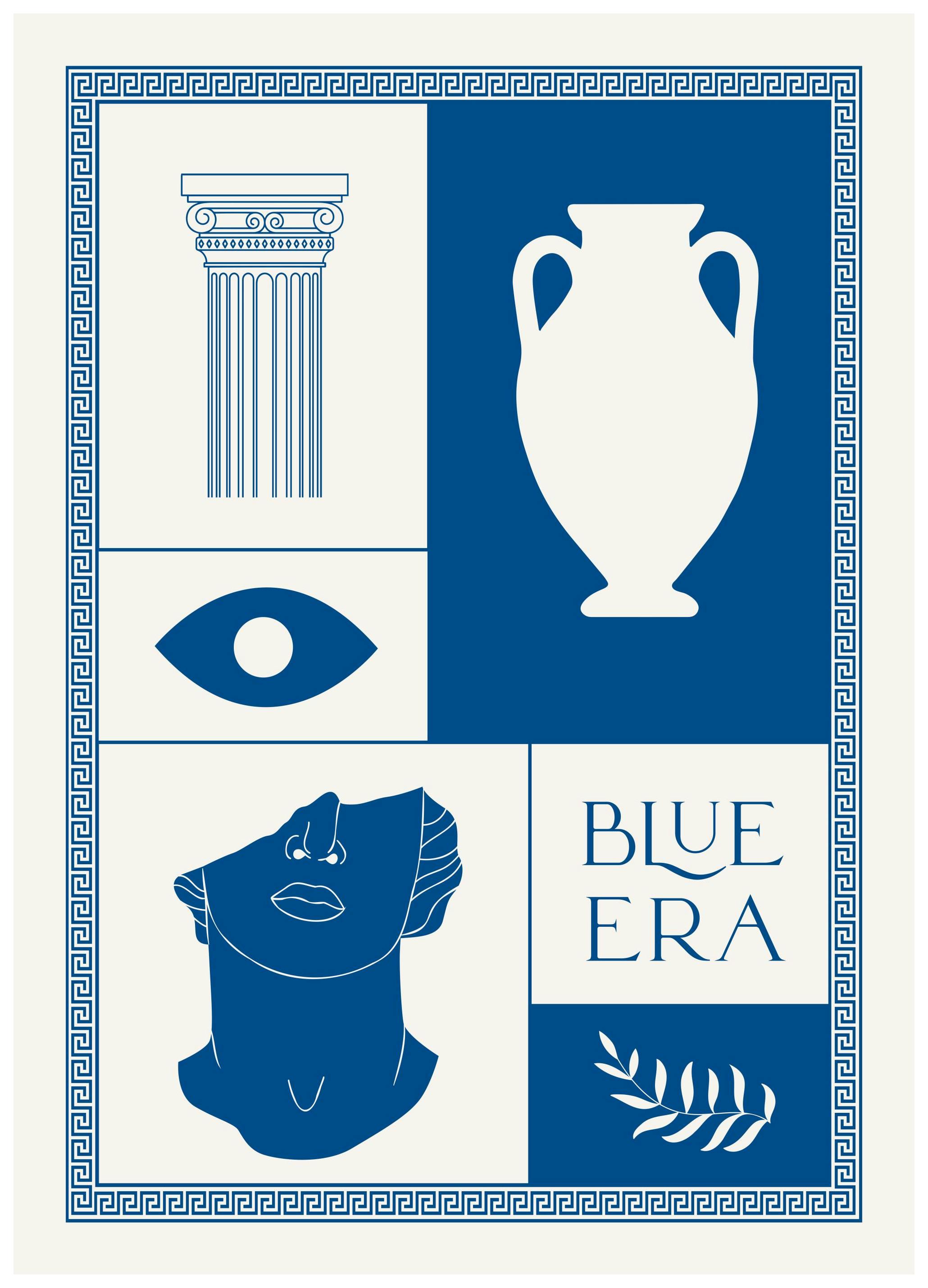 Blauwe Era Poster (50x70 cm) - Poster Store