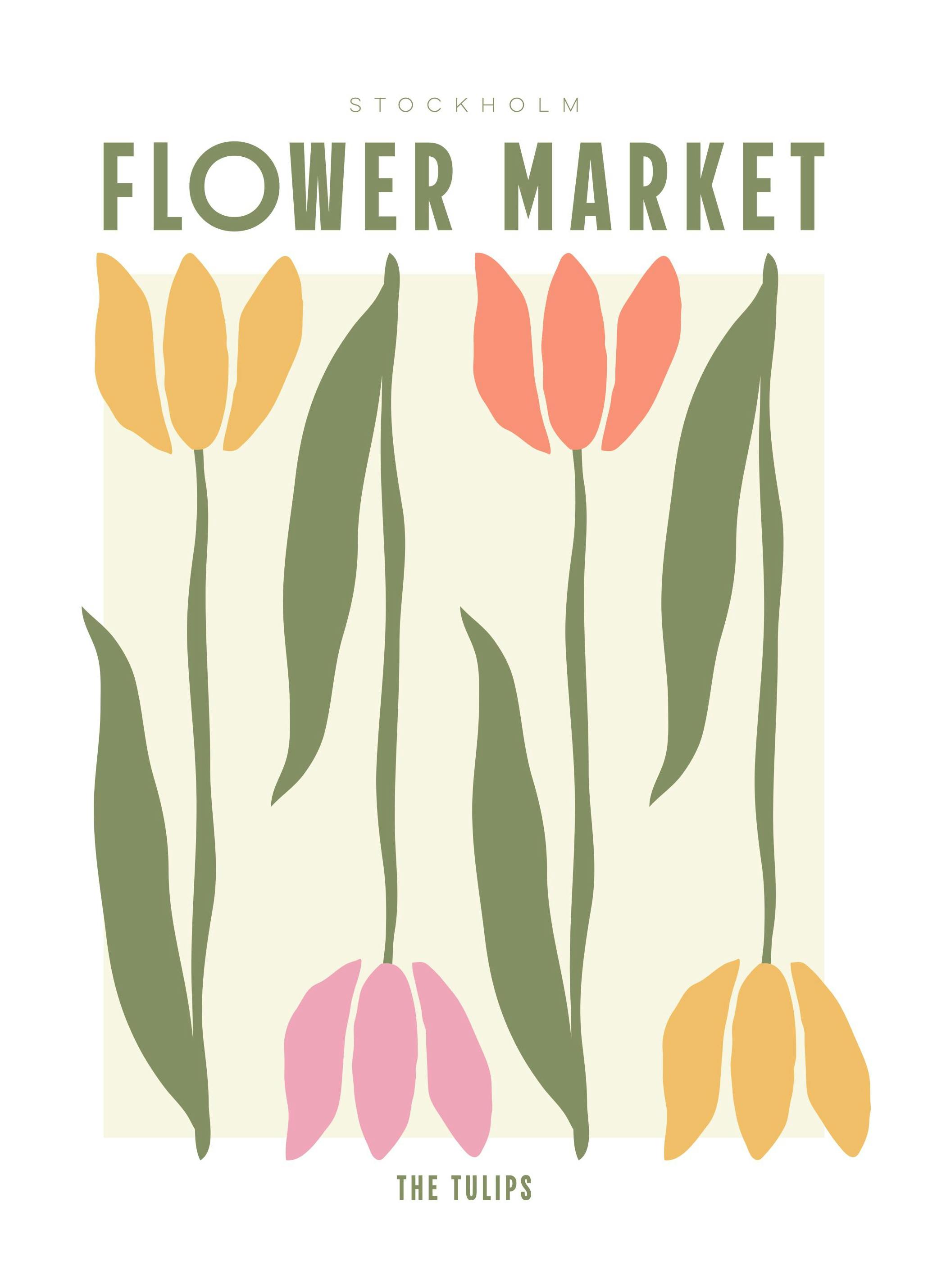 Marché aux Fleurs - Les Tulipes Affiche Affiche - Poster Store
