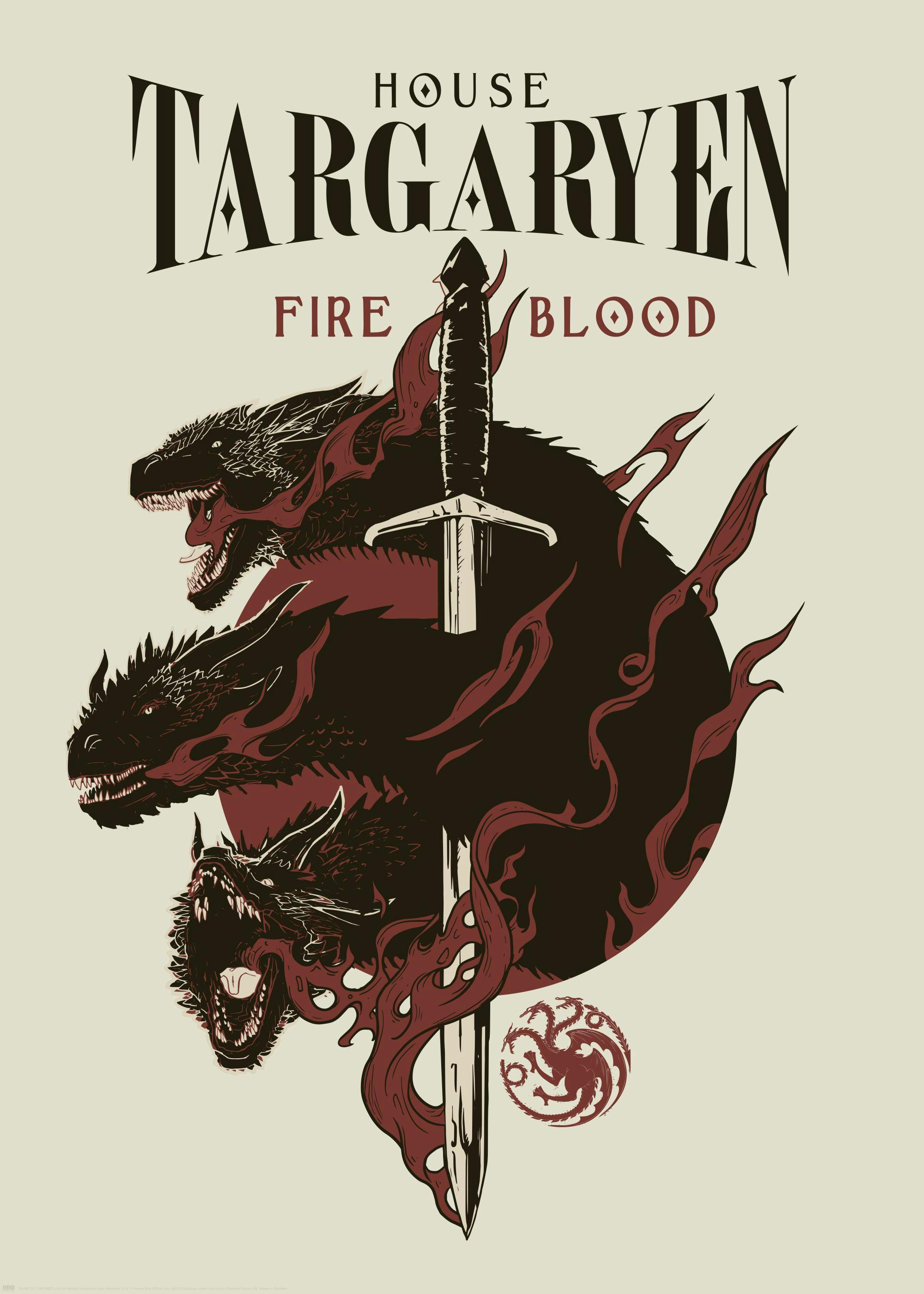 Game of Thrones™ - House Targaryen Plakat 0
