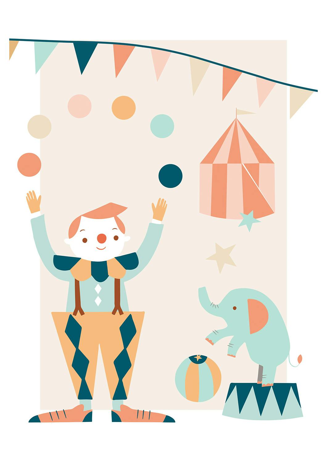 Kleiner Zirkus Poster (21x30 cm) - Poster Store