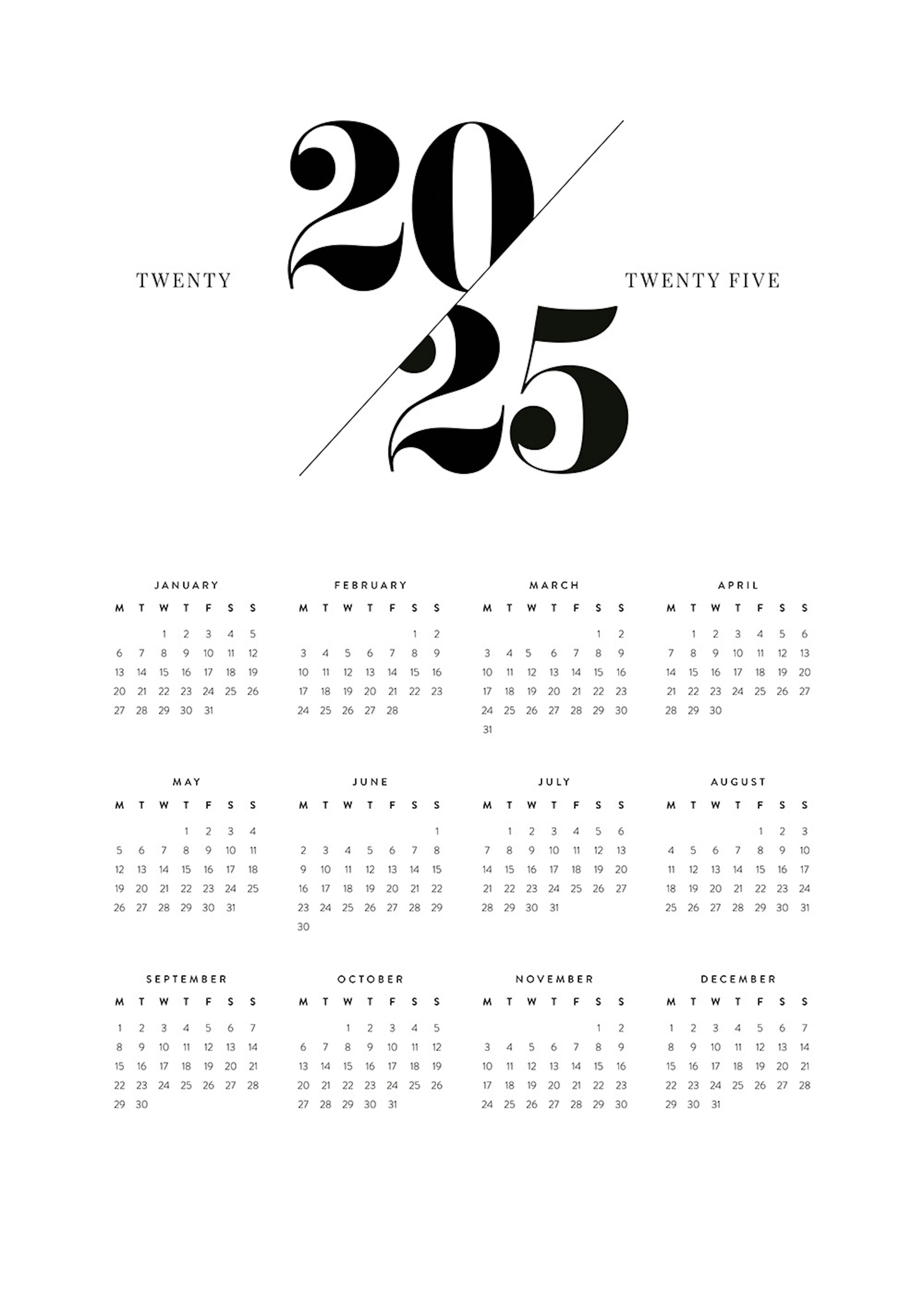 Calendario 2025 Poster 0