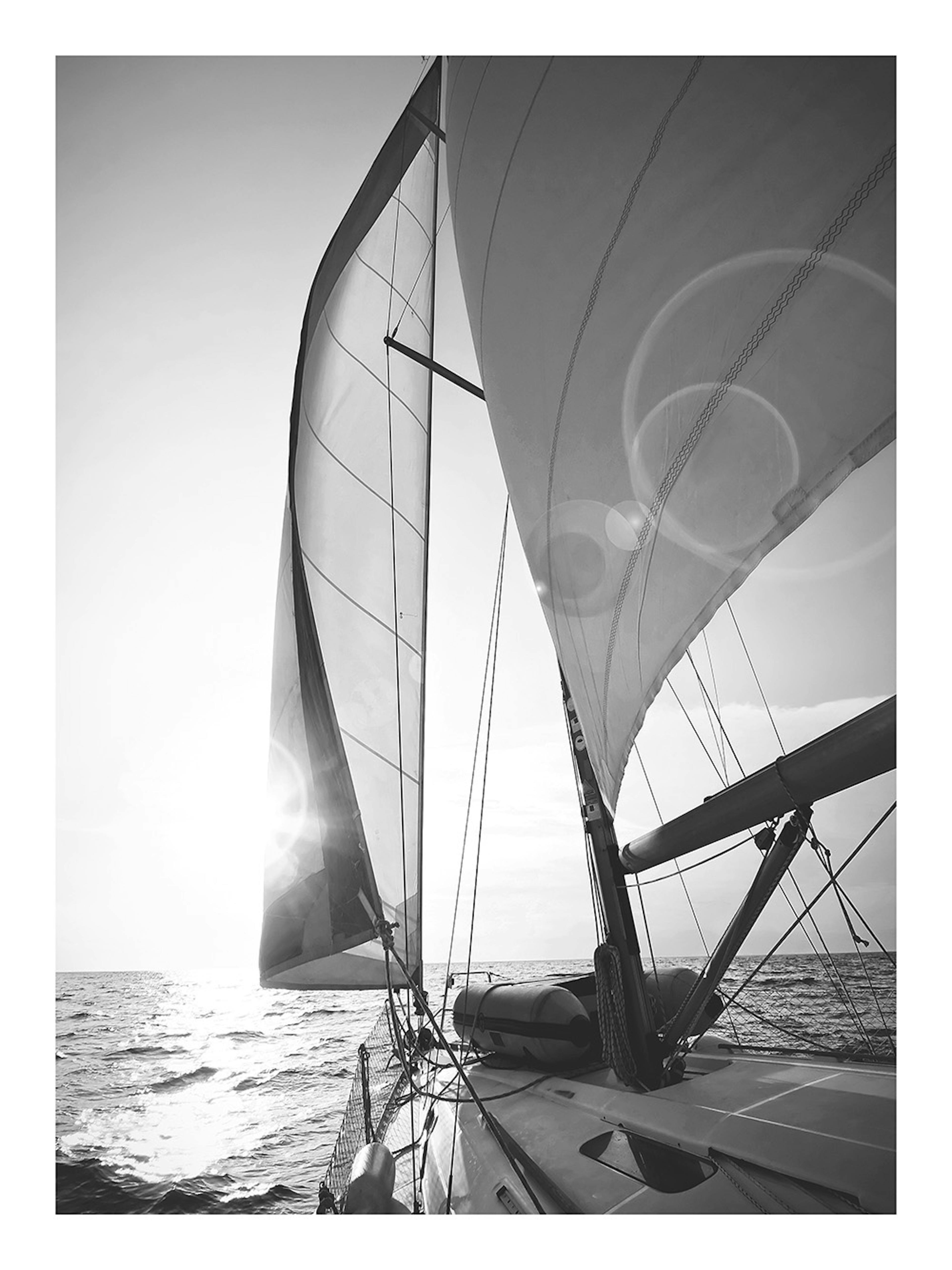 Segeln Sonnenuntergang Poster thumbnail