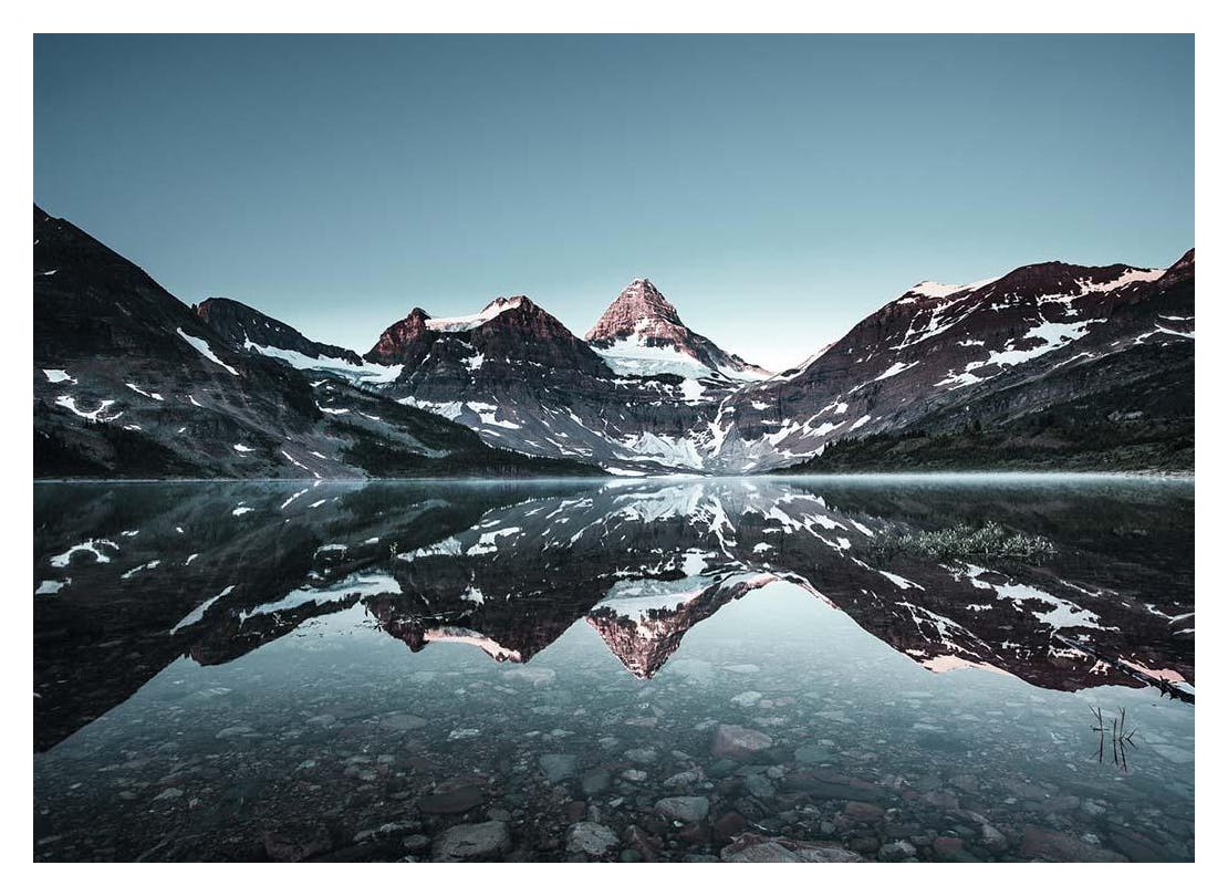 Reflectie van de Bergen Poster (50x70 cm) - Poster Store
