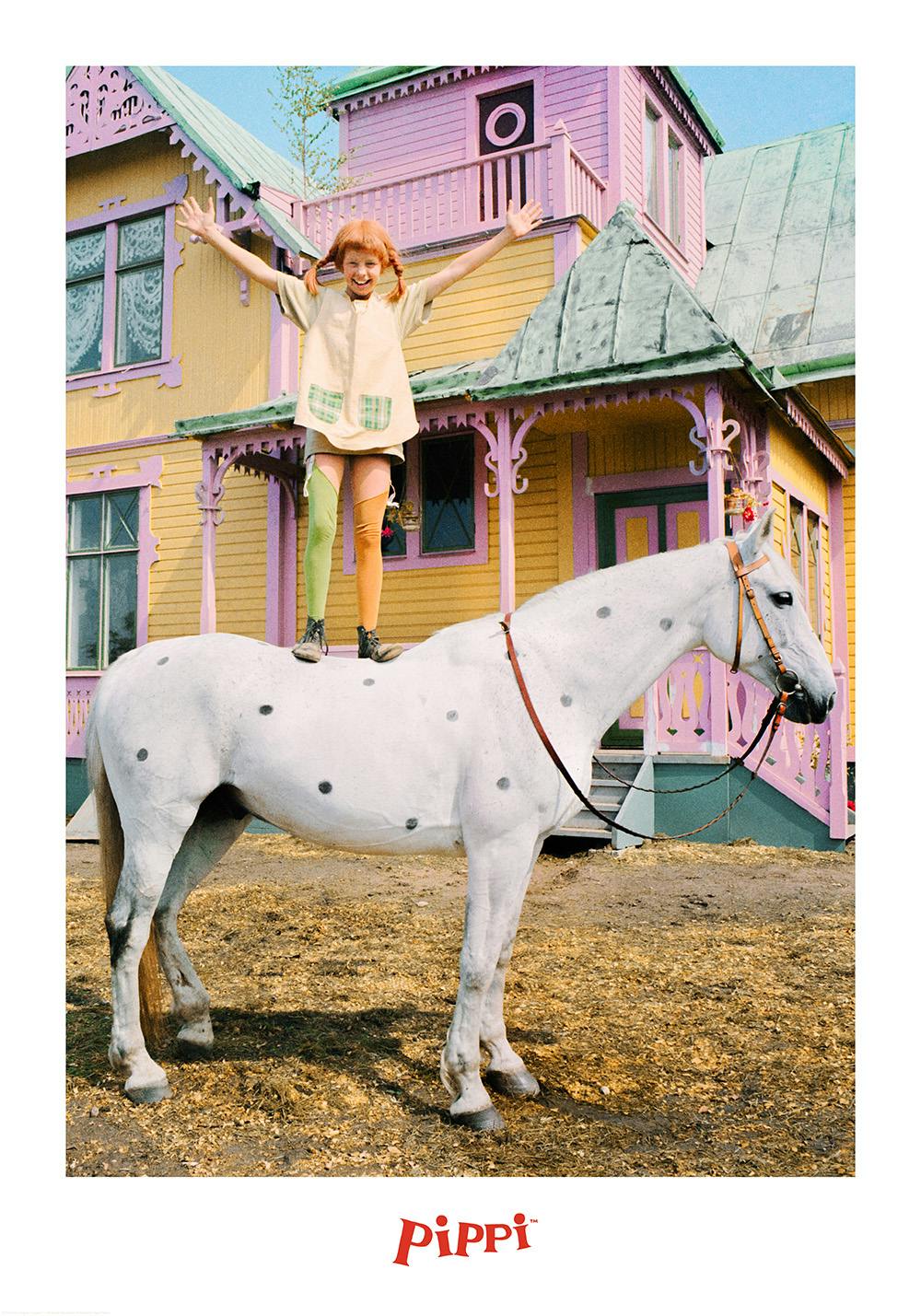 Pippi Longstocking on the Horse Poster 0