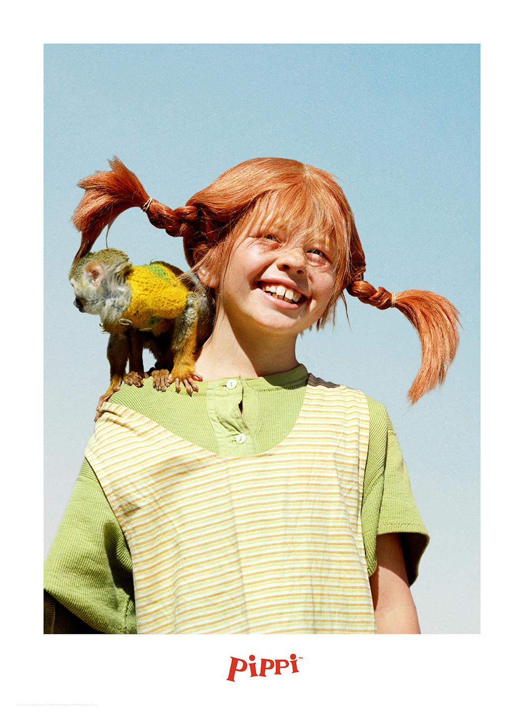 Pippi Langkous Portret Poster (50x70 cm) - Poster Store