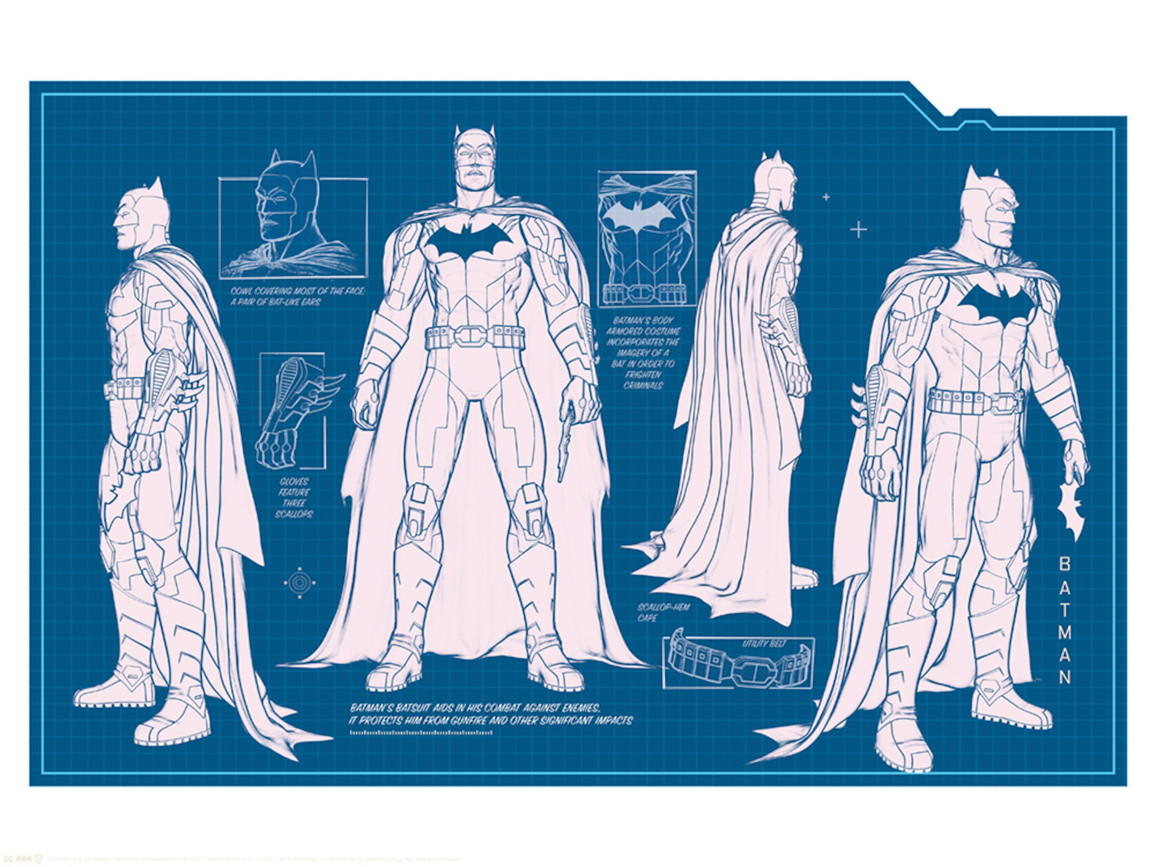 Batman™ - Batsuit Blueprint Poster thumbnail