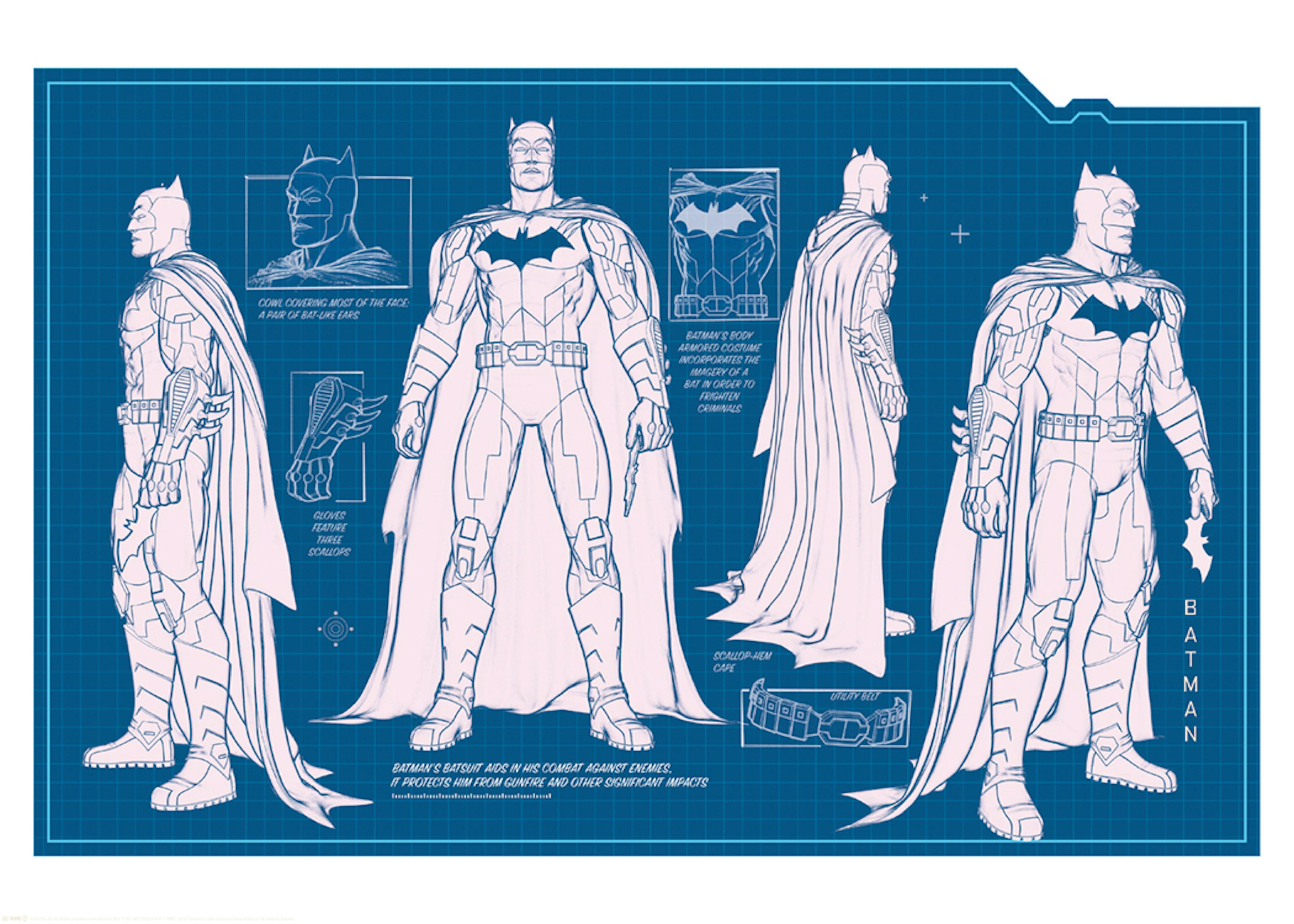 Batman™ - Batsuit Blueprint Affiche 0