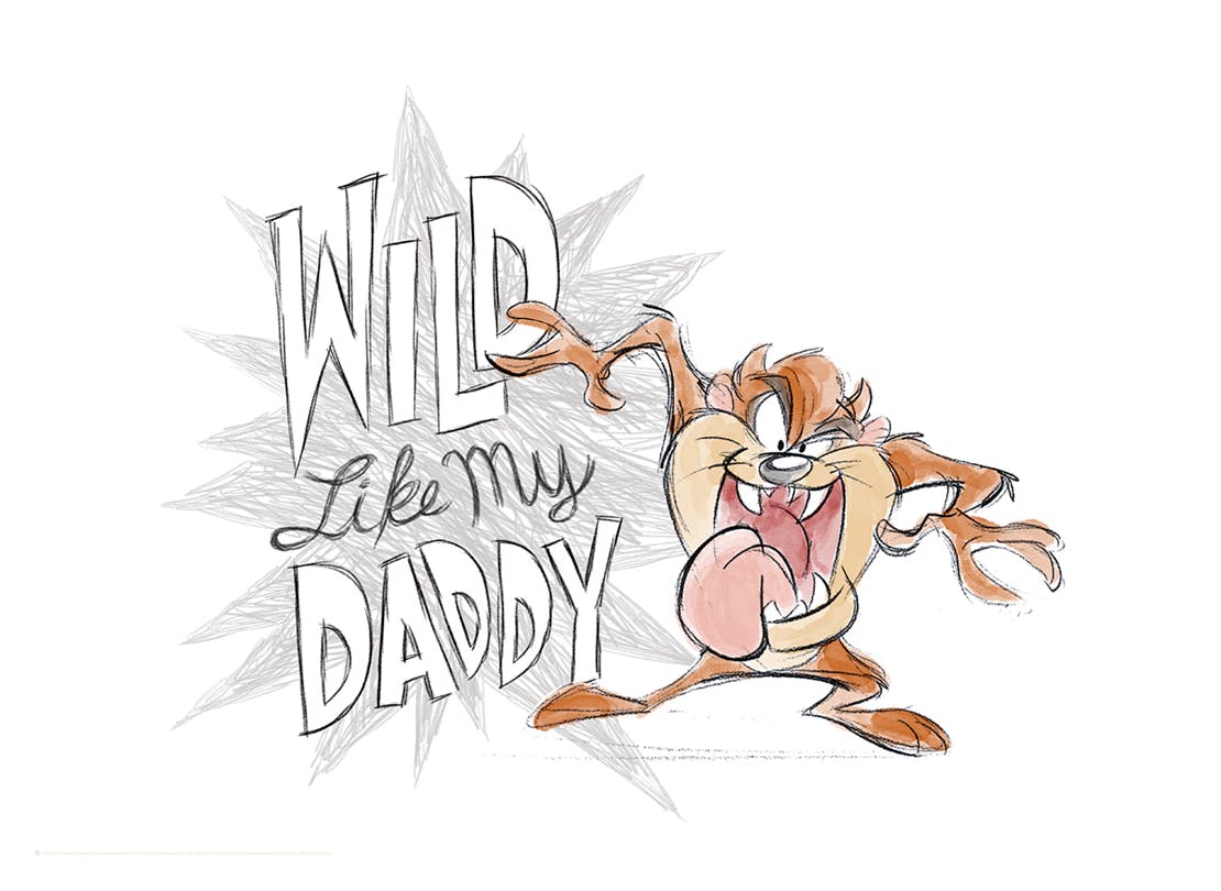 Looney Tunes™ - Wild Like My Daddy Plakat (30x40 cm) - Poster Store
