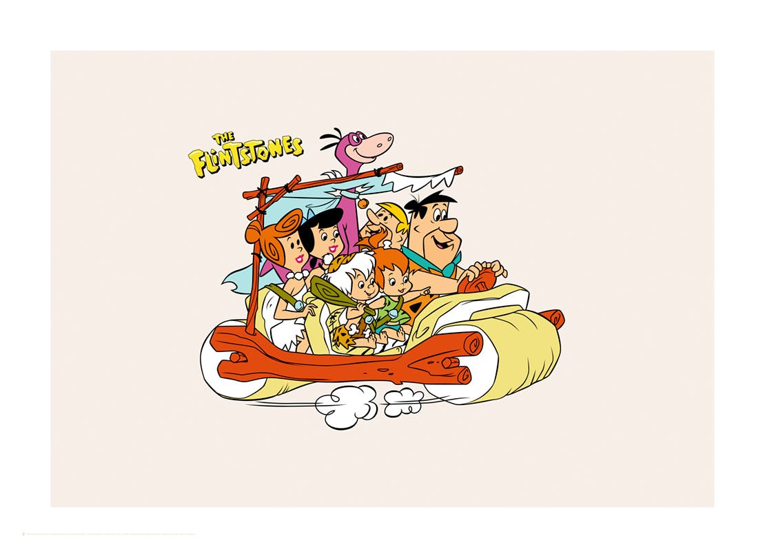 The Flintstones™ Family Ride Poster (30x40 cm) - Poster Store