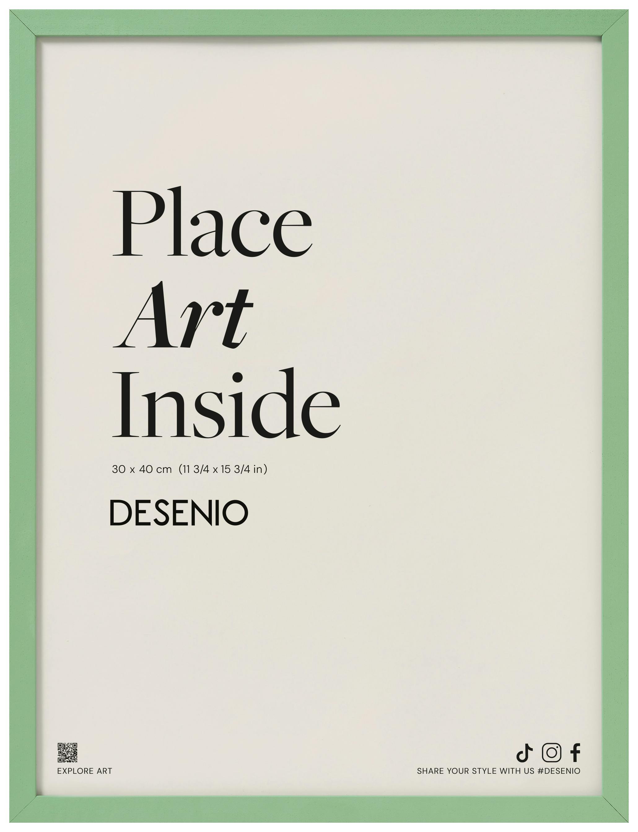 Light Green picture frame 30x40 cm (30x40 cm) - Poster Store High Quality Picture Frames