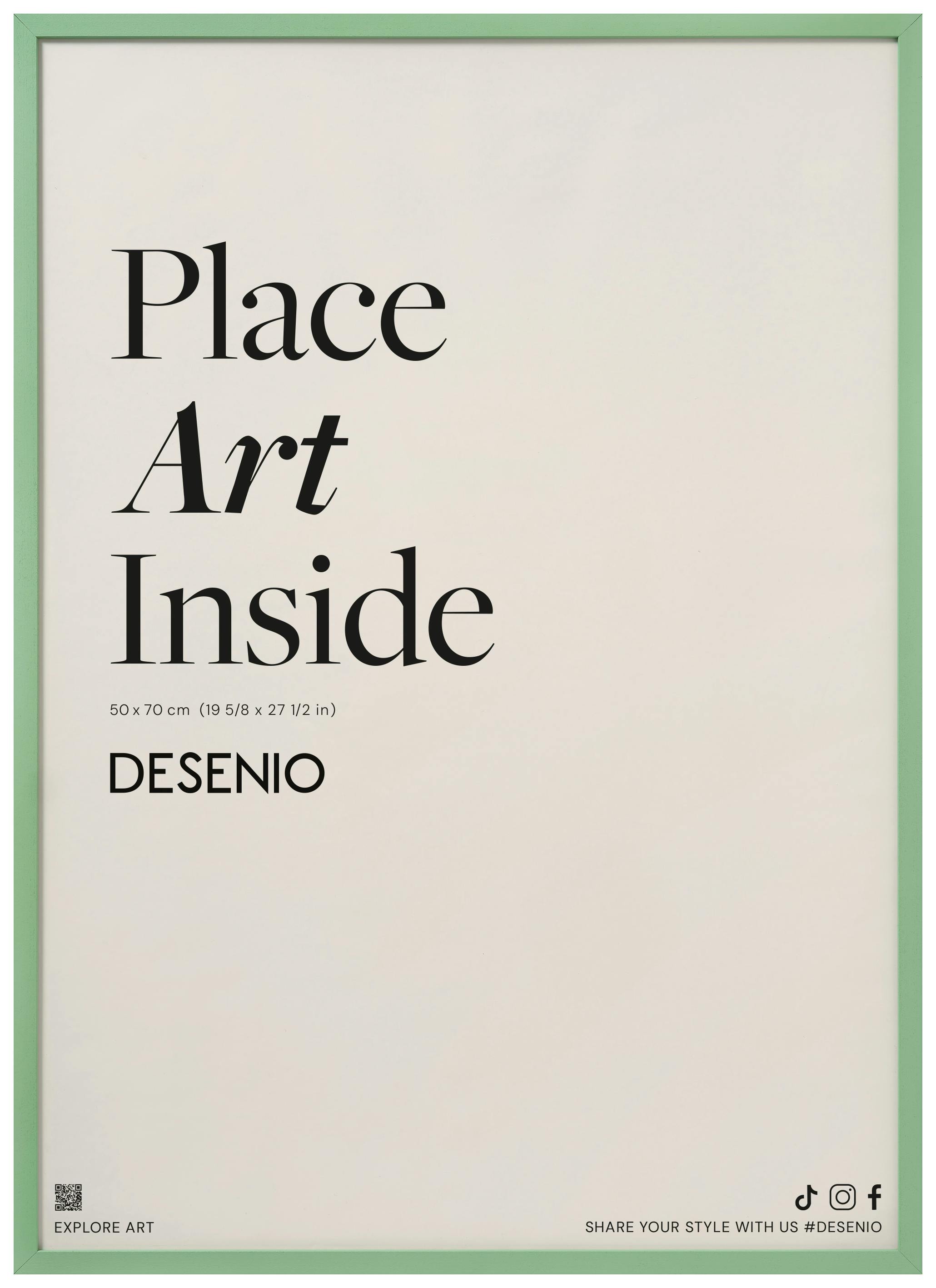 Light Green picture frame 50x70 cm (50x70 cm) - Poster Store High Quality Picture Frames
