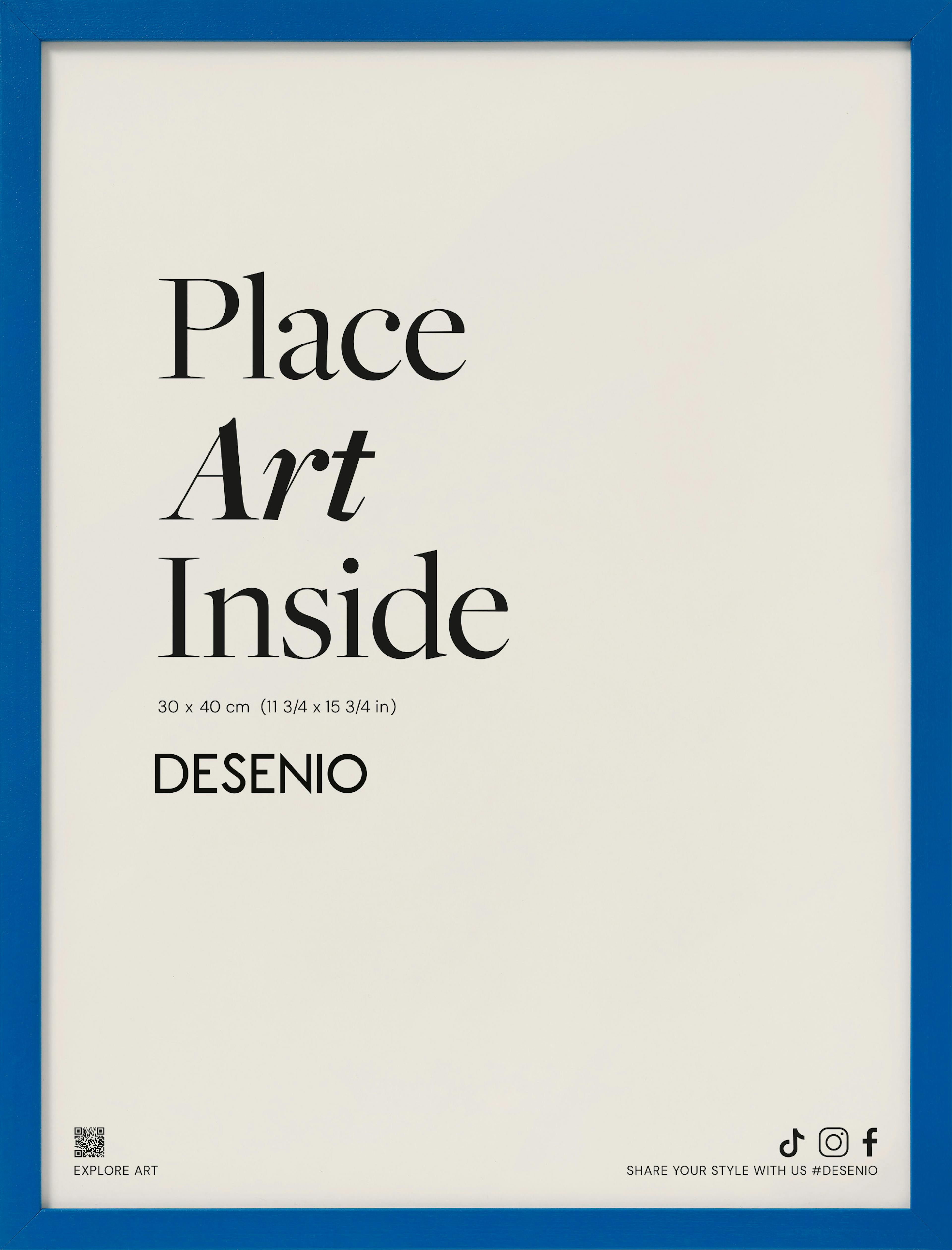 Blue picture frame 0