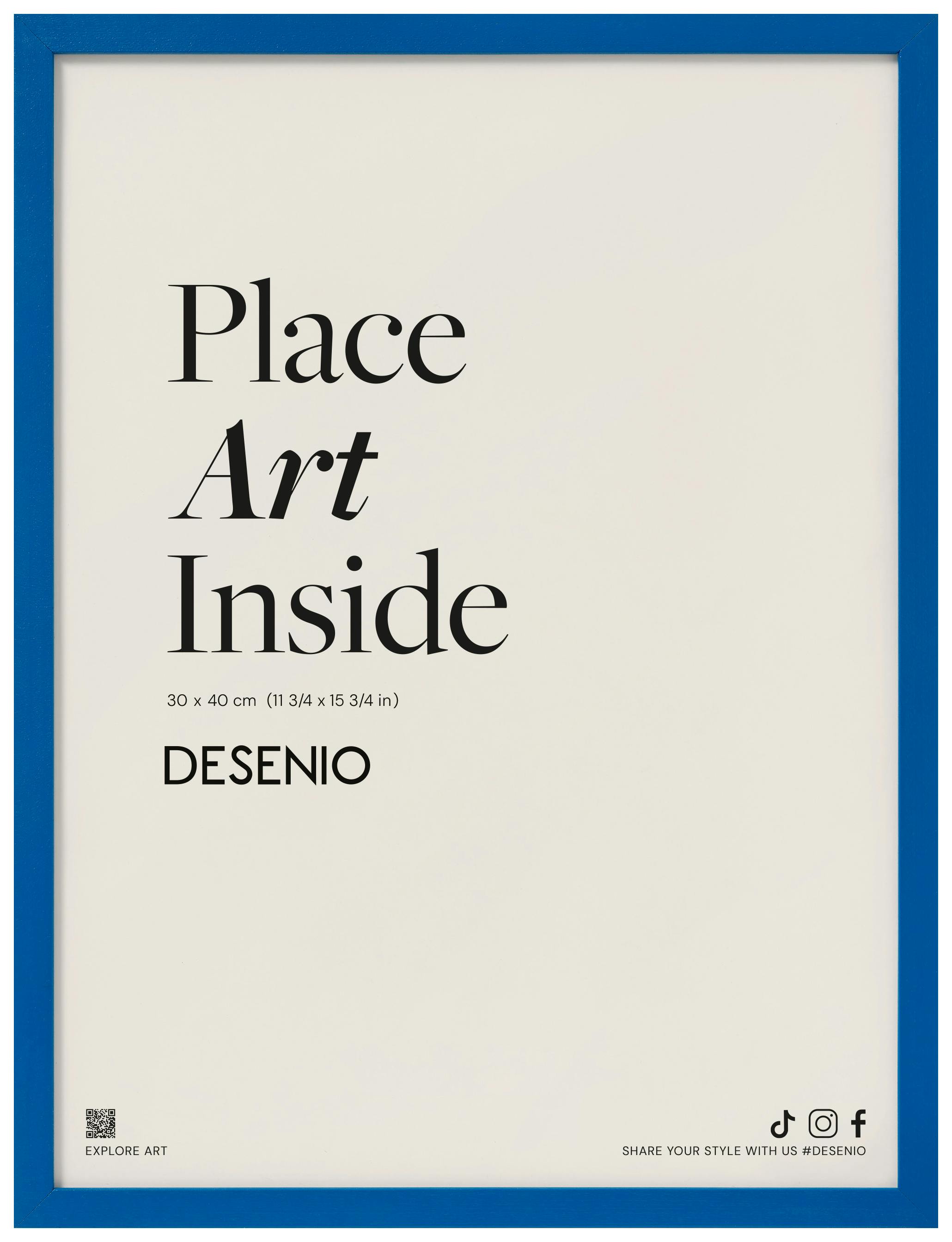 Blue picture frame 30x40 cm (30x40 cm) - Poster Store High Quality Picture Frames