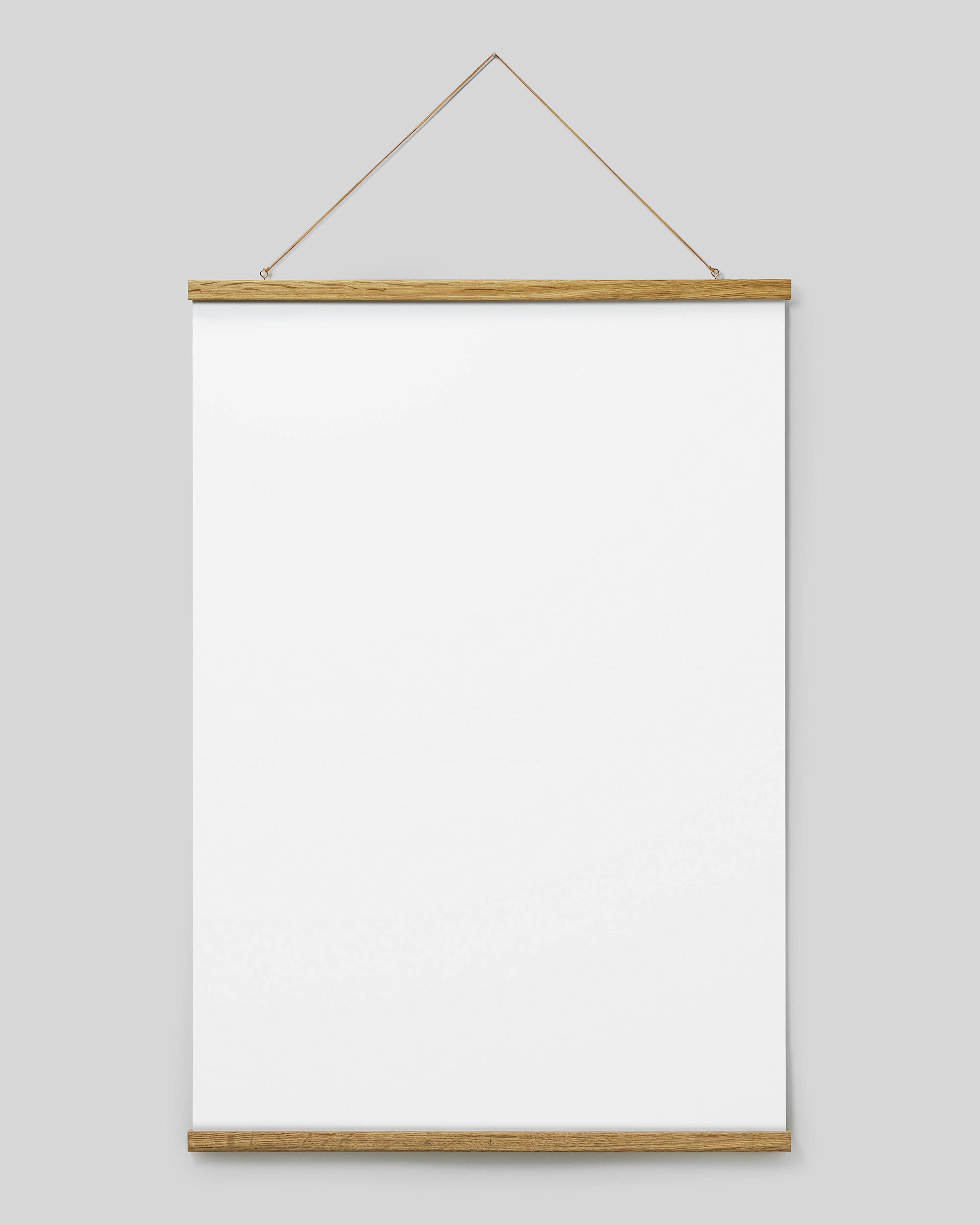 Stecche per poster rovere 71 cm, supporto magnetico thumbnail