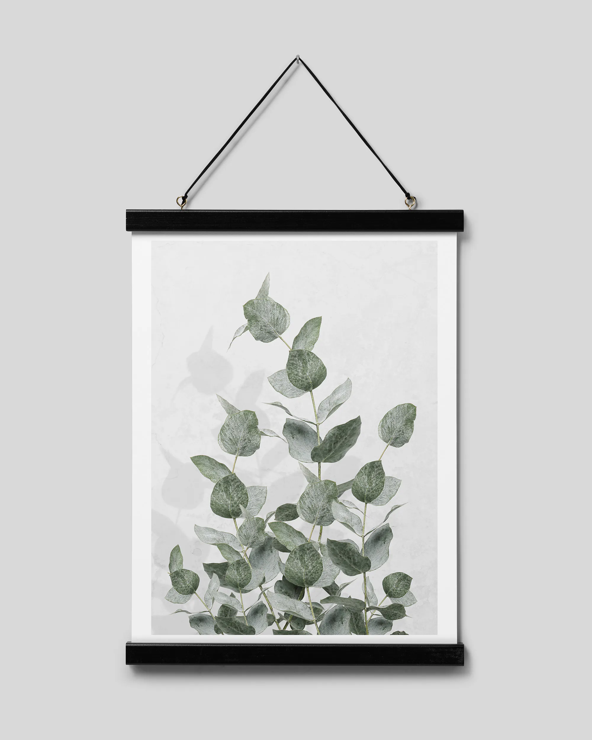 Supporto Magnetico Per Poster 30 Cm – Barra In Legno Con Magnete E Corda, Riutilizzabile E Senza Danni, Colore Nero