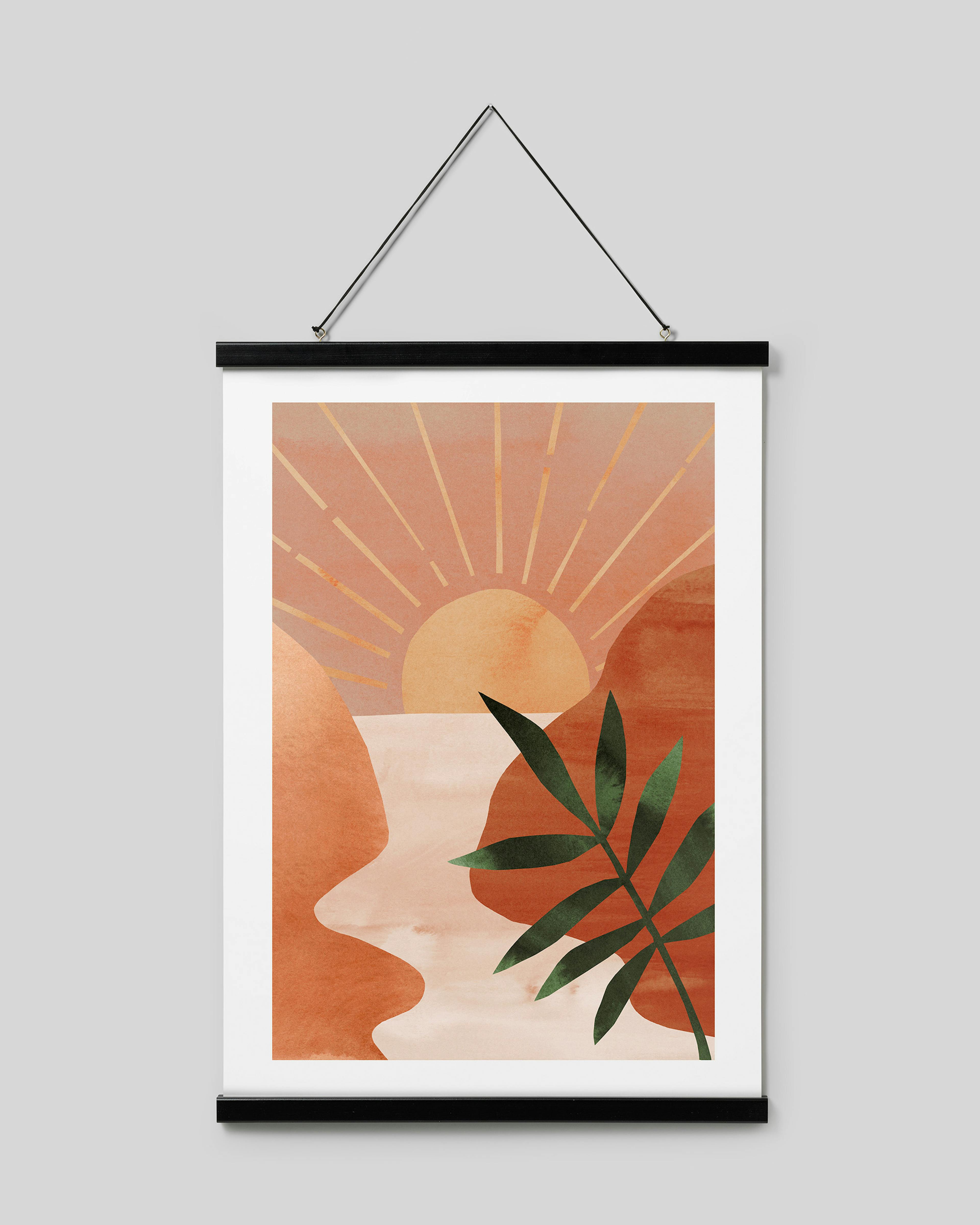 Posterleiste Schwarz 51 cm, Magnetbefestigung thumbnail