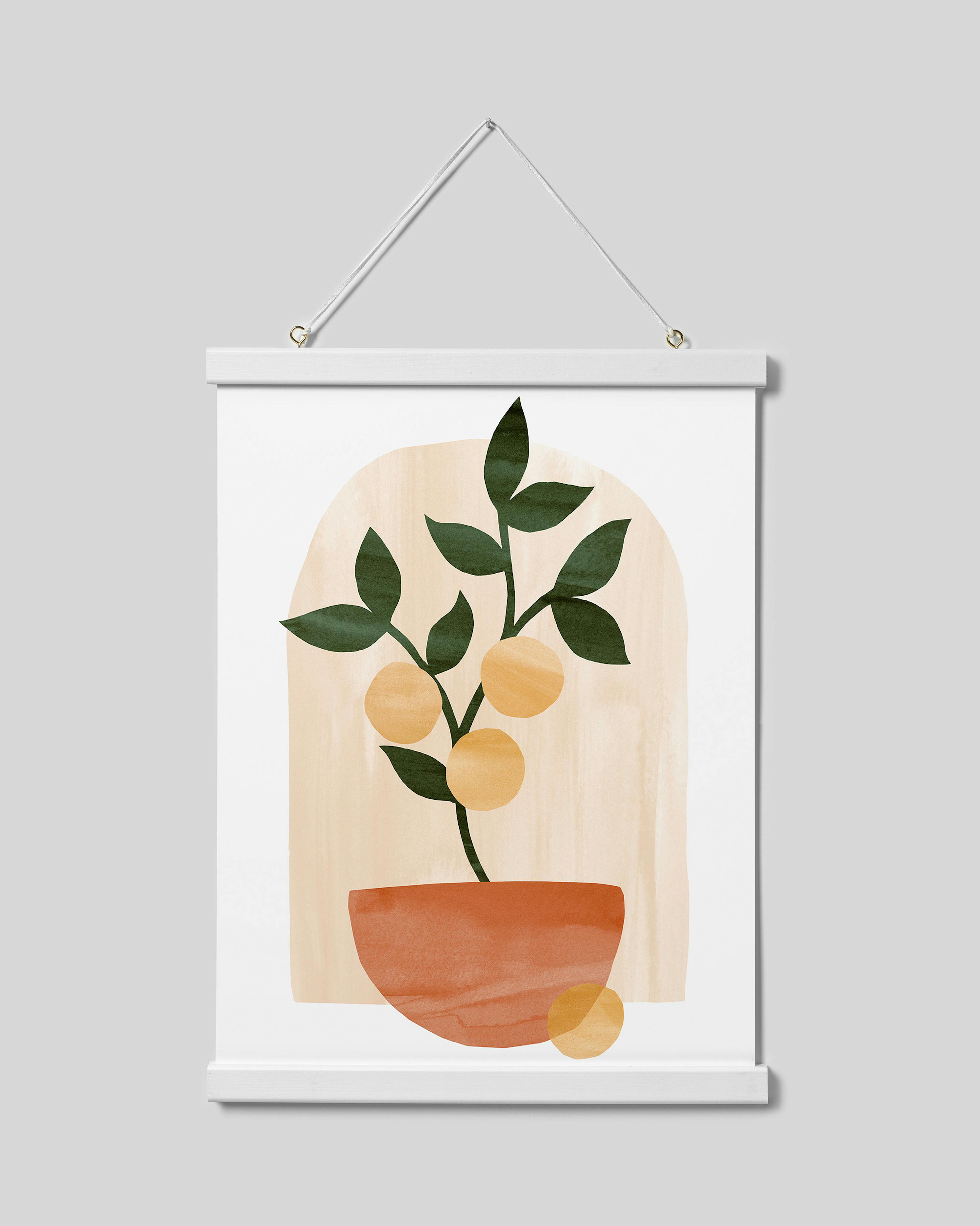 Stecche per poster bianco 31 cm, supporto magnetico thumbnail
