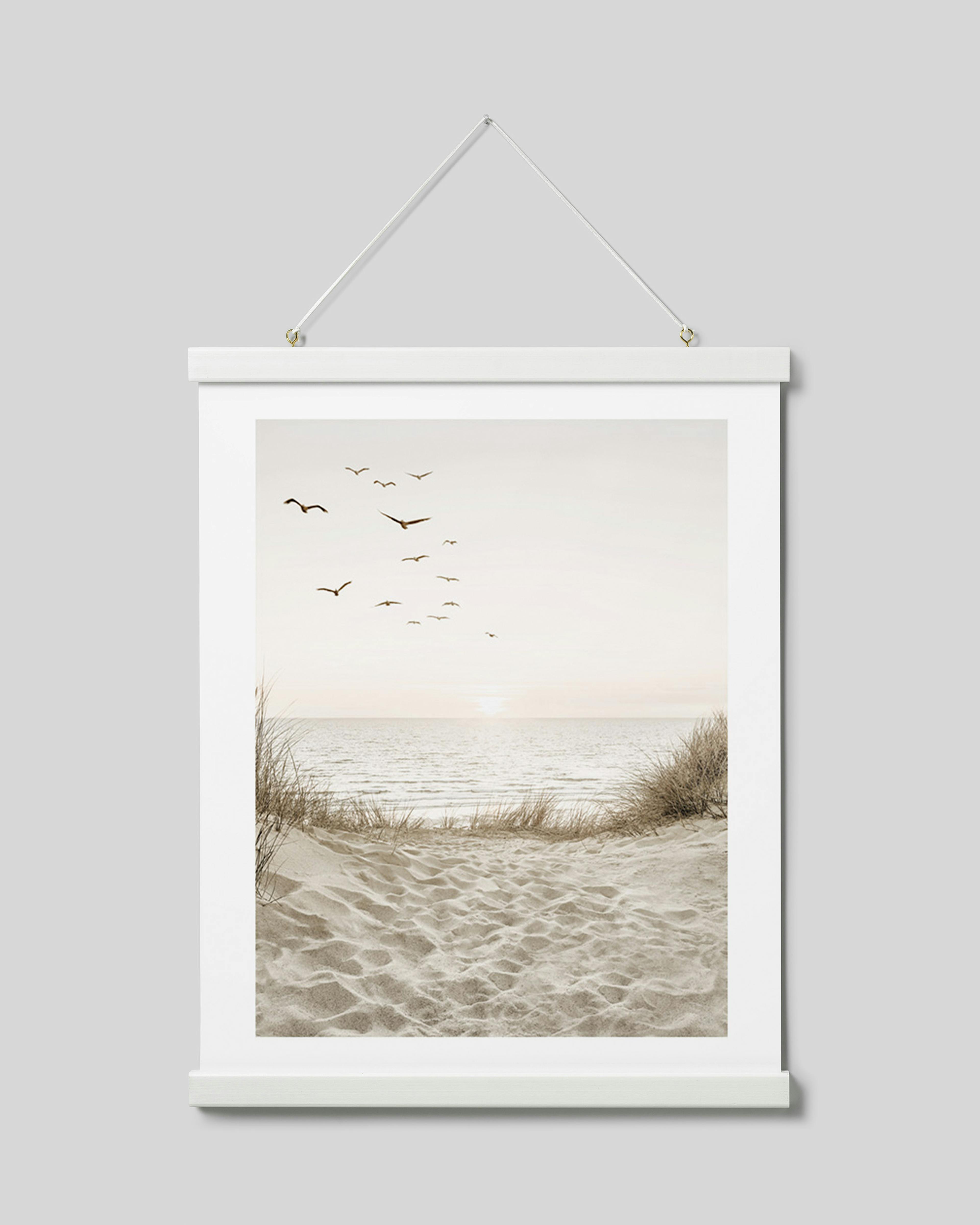 Poster hanger white 41 cm, magnet fastener thumbnail