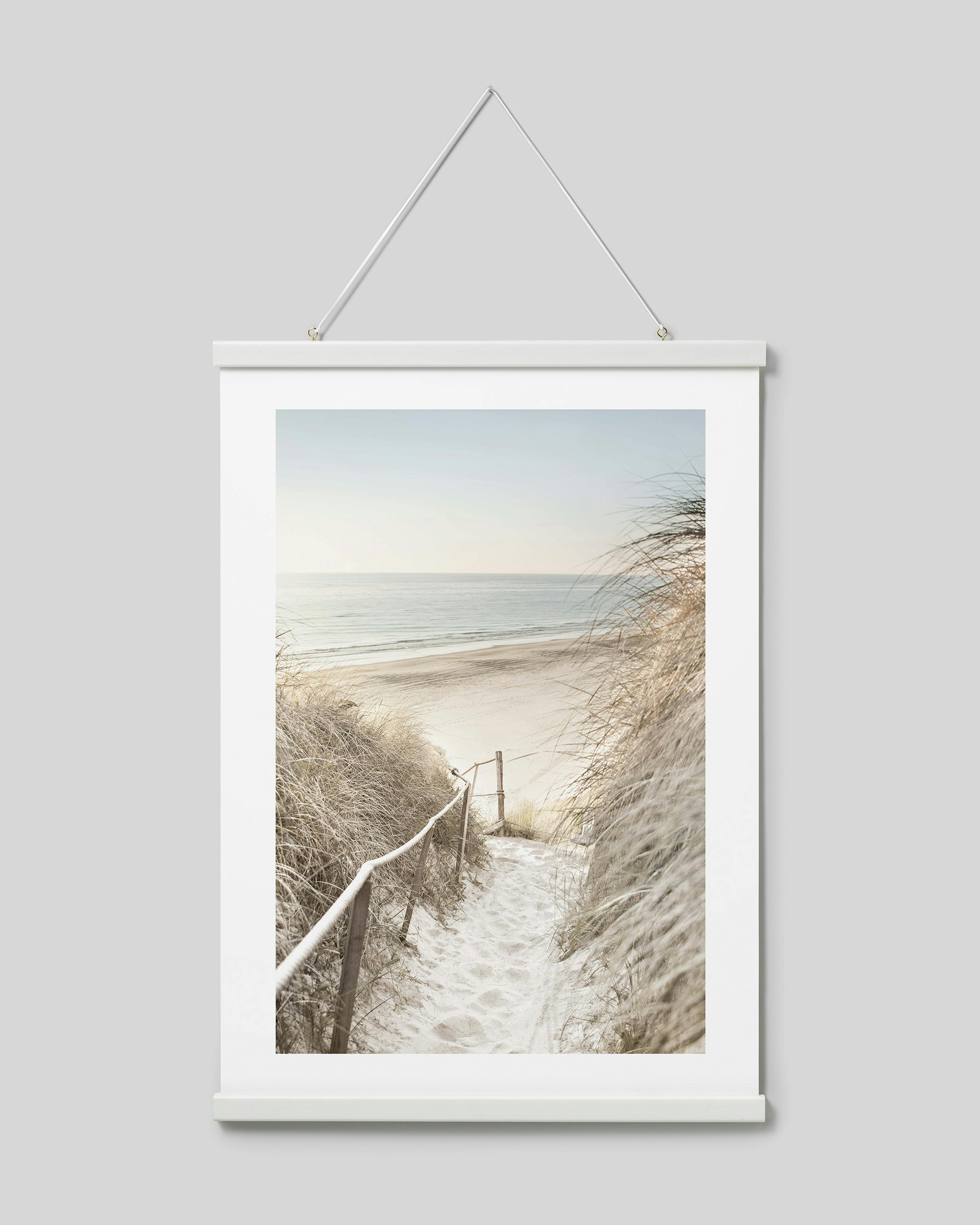 Poster hanger blanco 51 cm, montaje con imán thumbnail