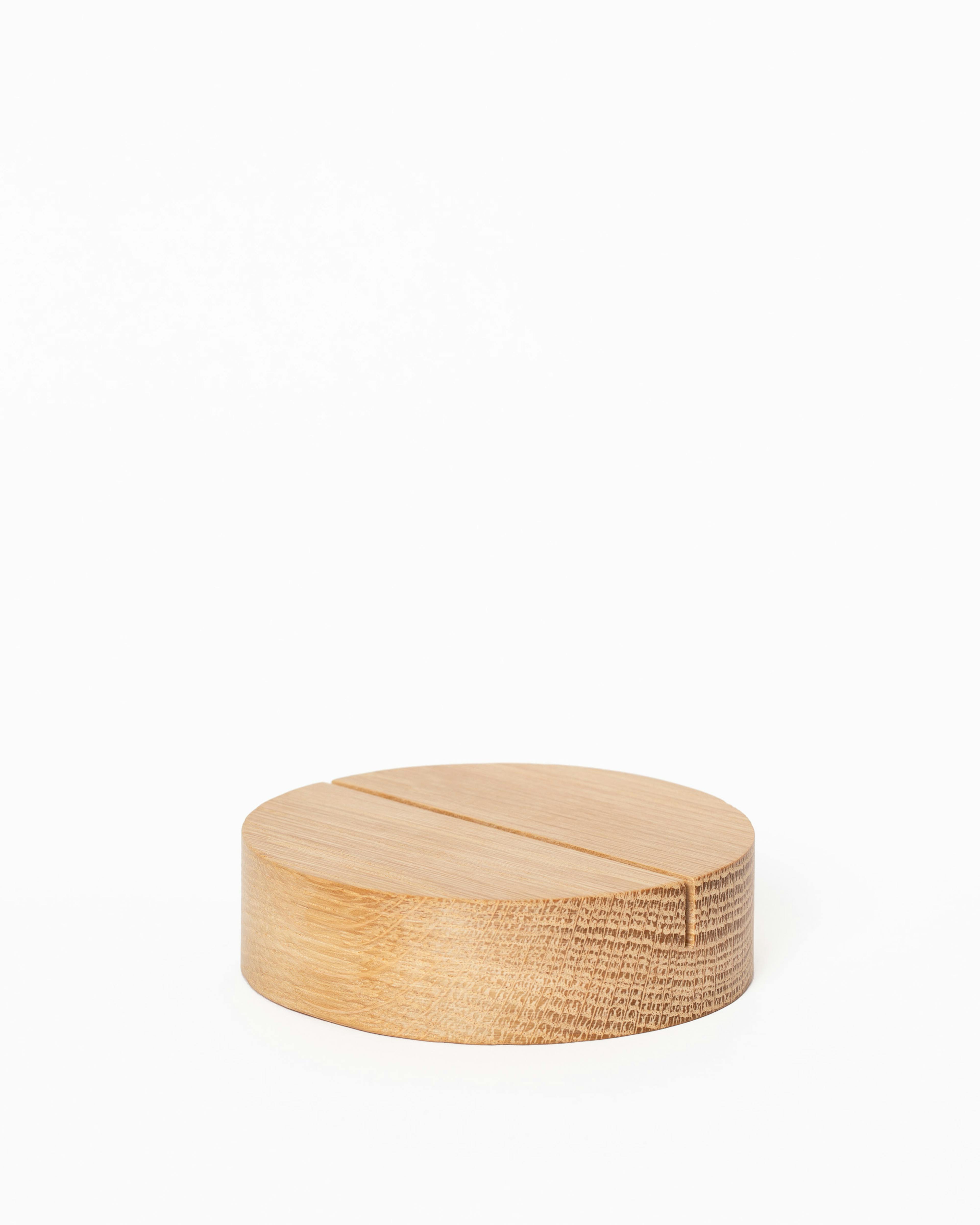 Poster Stand Oak Circular 0