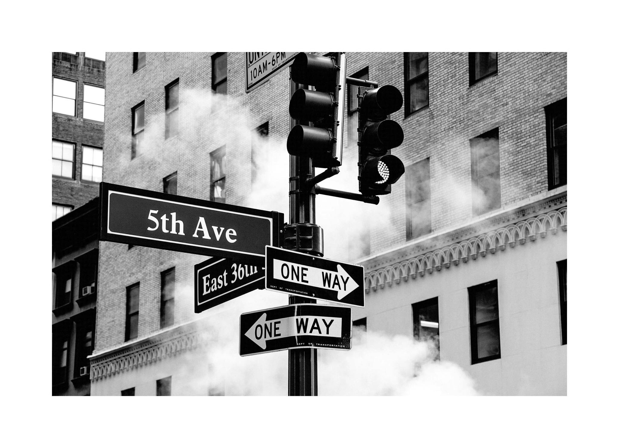 New York Skilt Poster (50x70 cm) - Poster Store