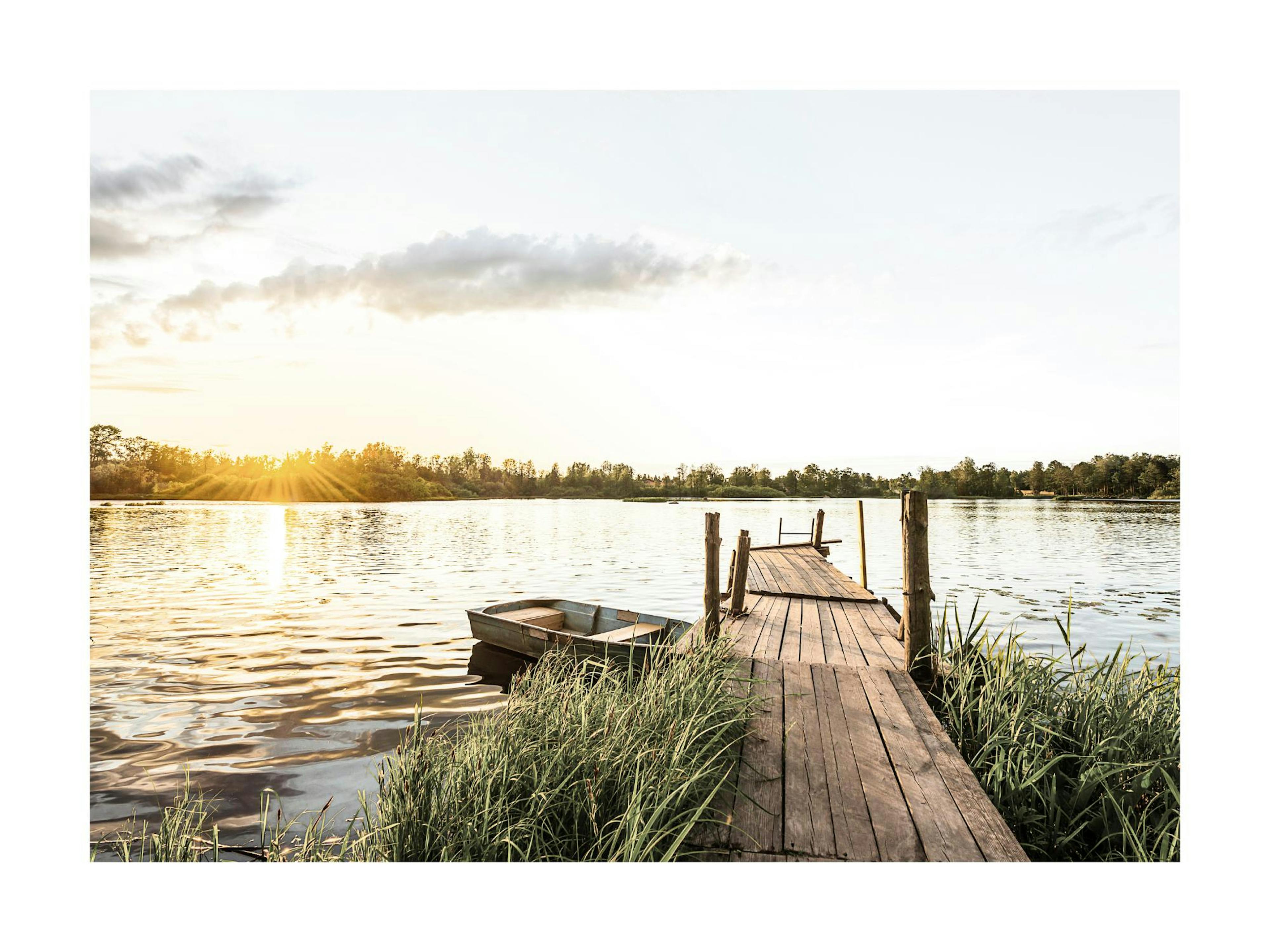 Small Lake Sunset Poster thumbnail