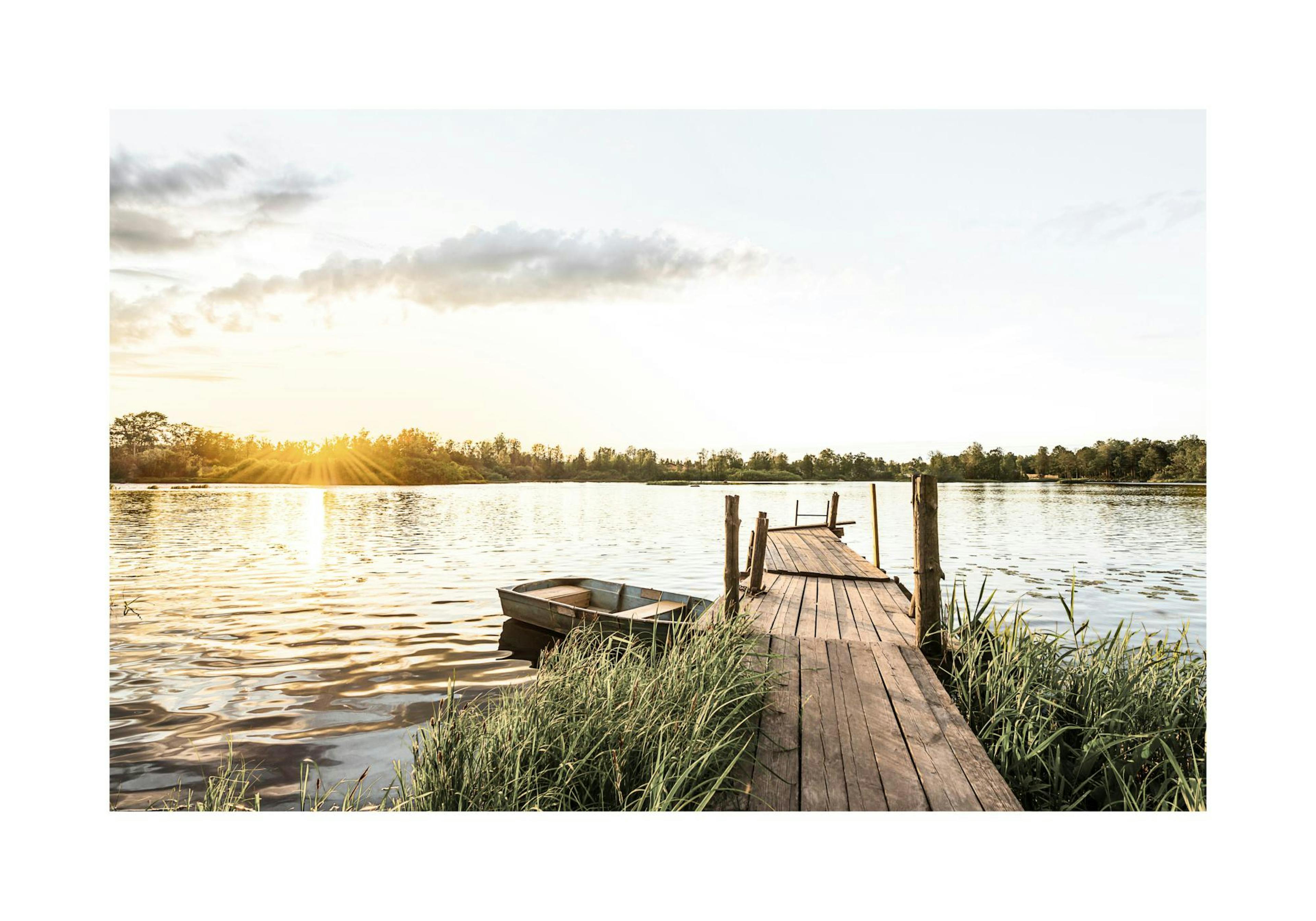 Small Lake Sunset Poster thumbnail
