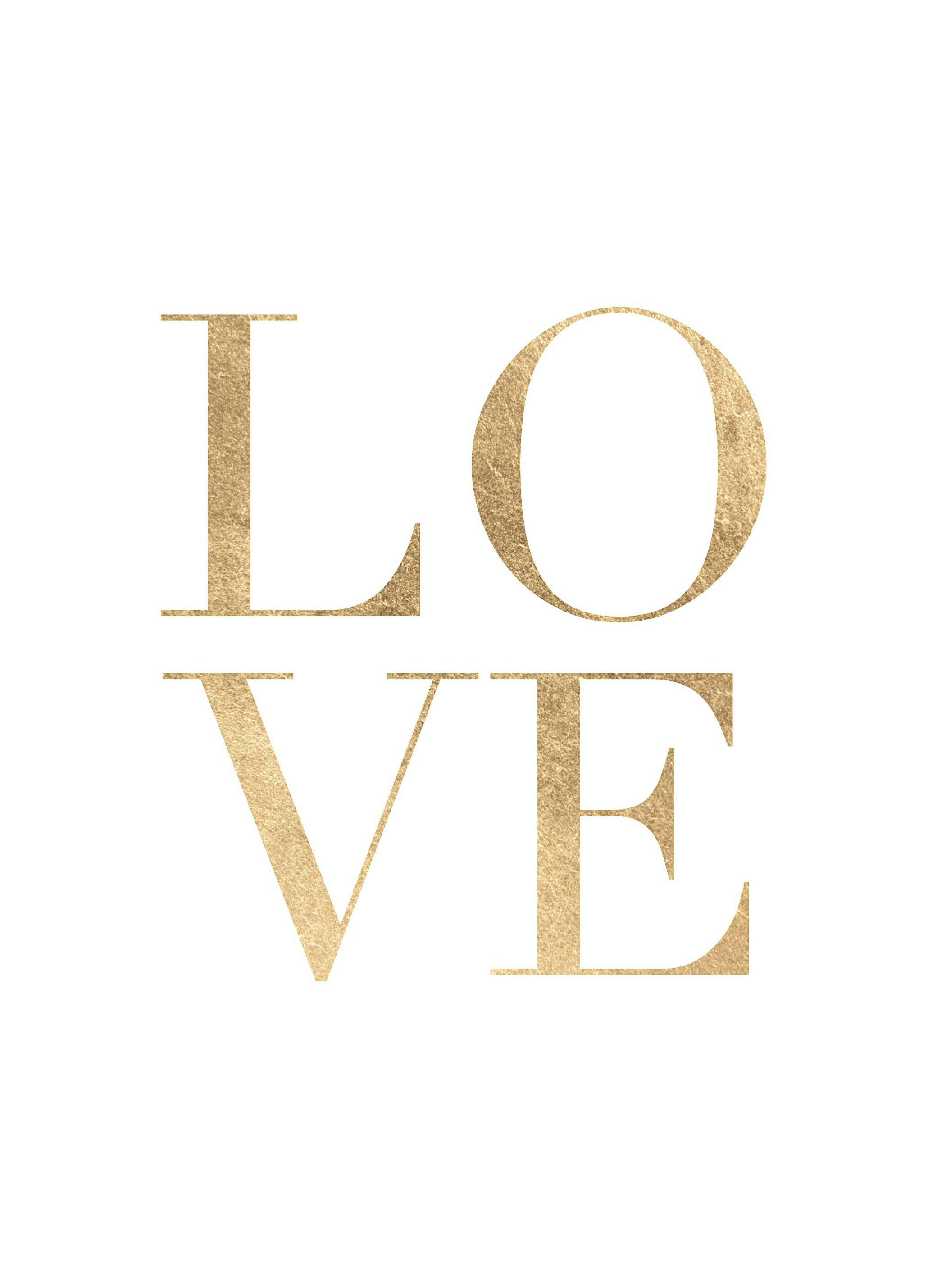 Amour Dorée Poster (50x50 cm) - Poster Store