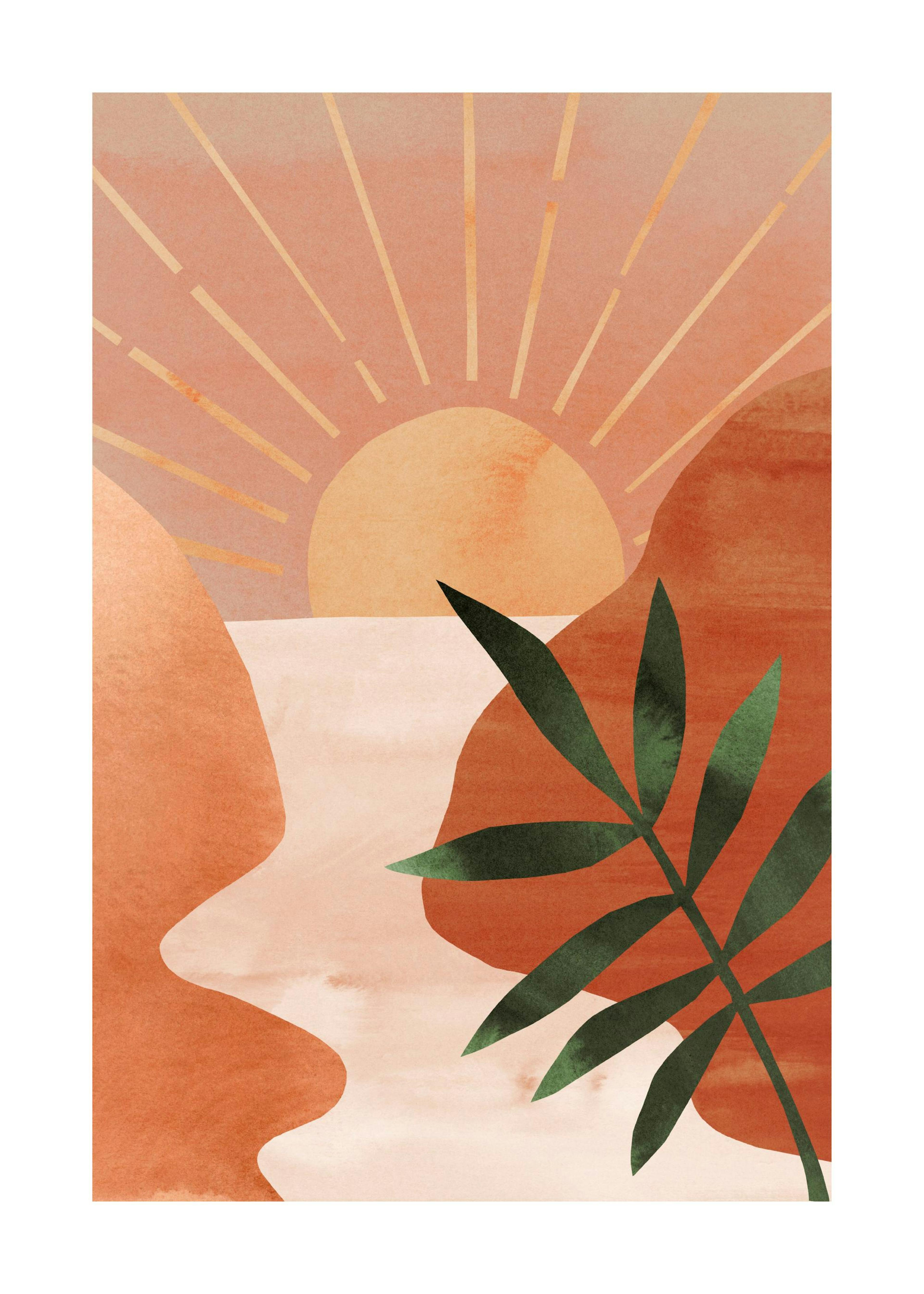 Amanecer Abstracto Póster 0