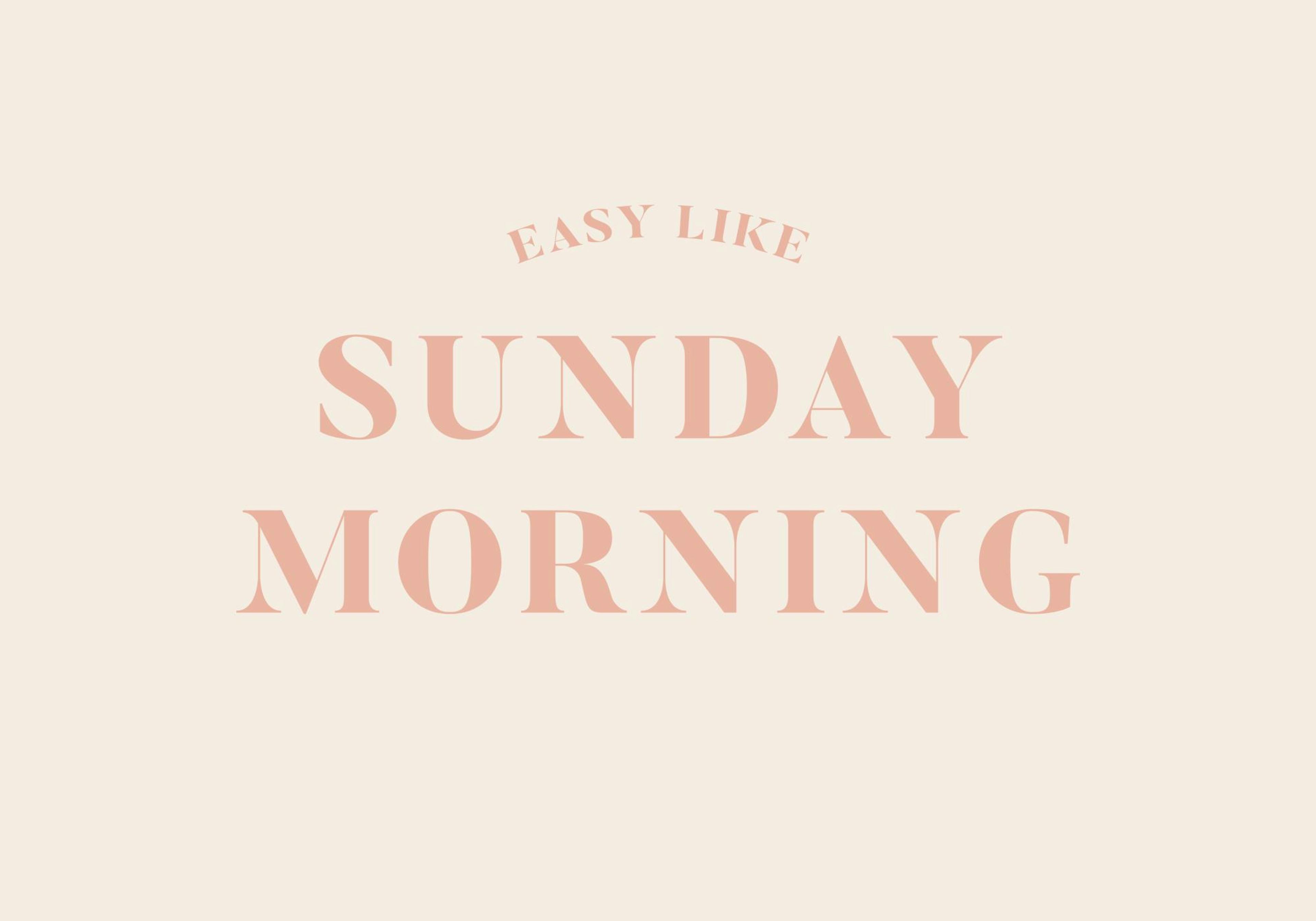 Easy Like Sunday Morning Poster 0