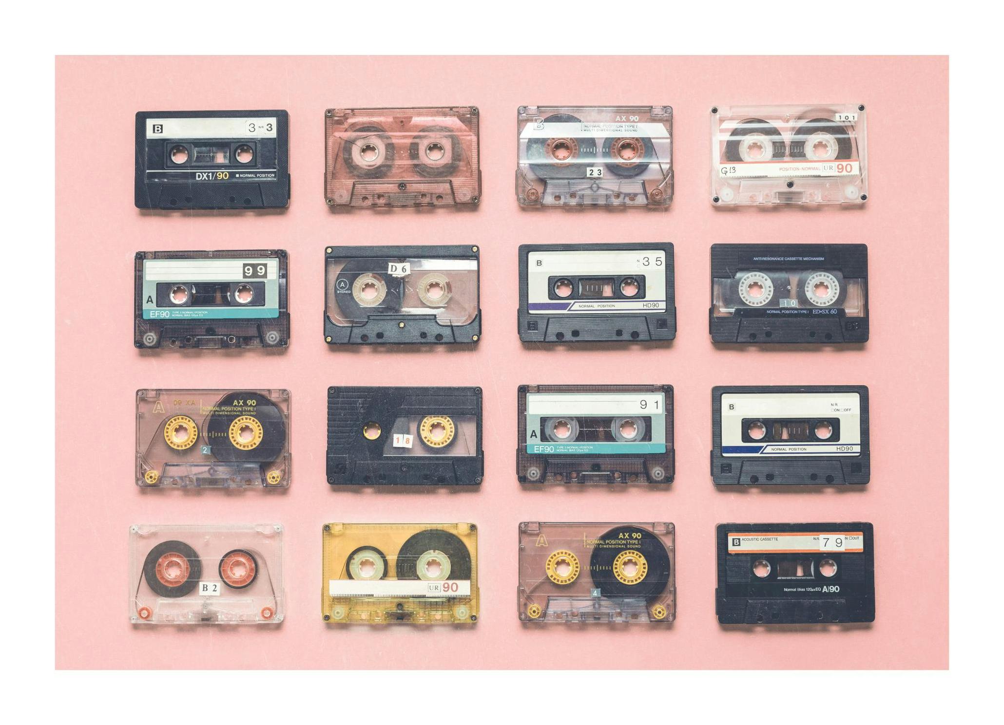 Retro Mix Tapes Poster (30x40 cm) - Poster Store