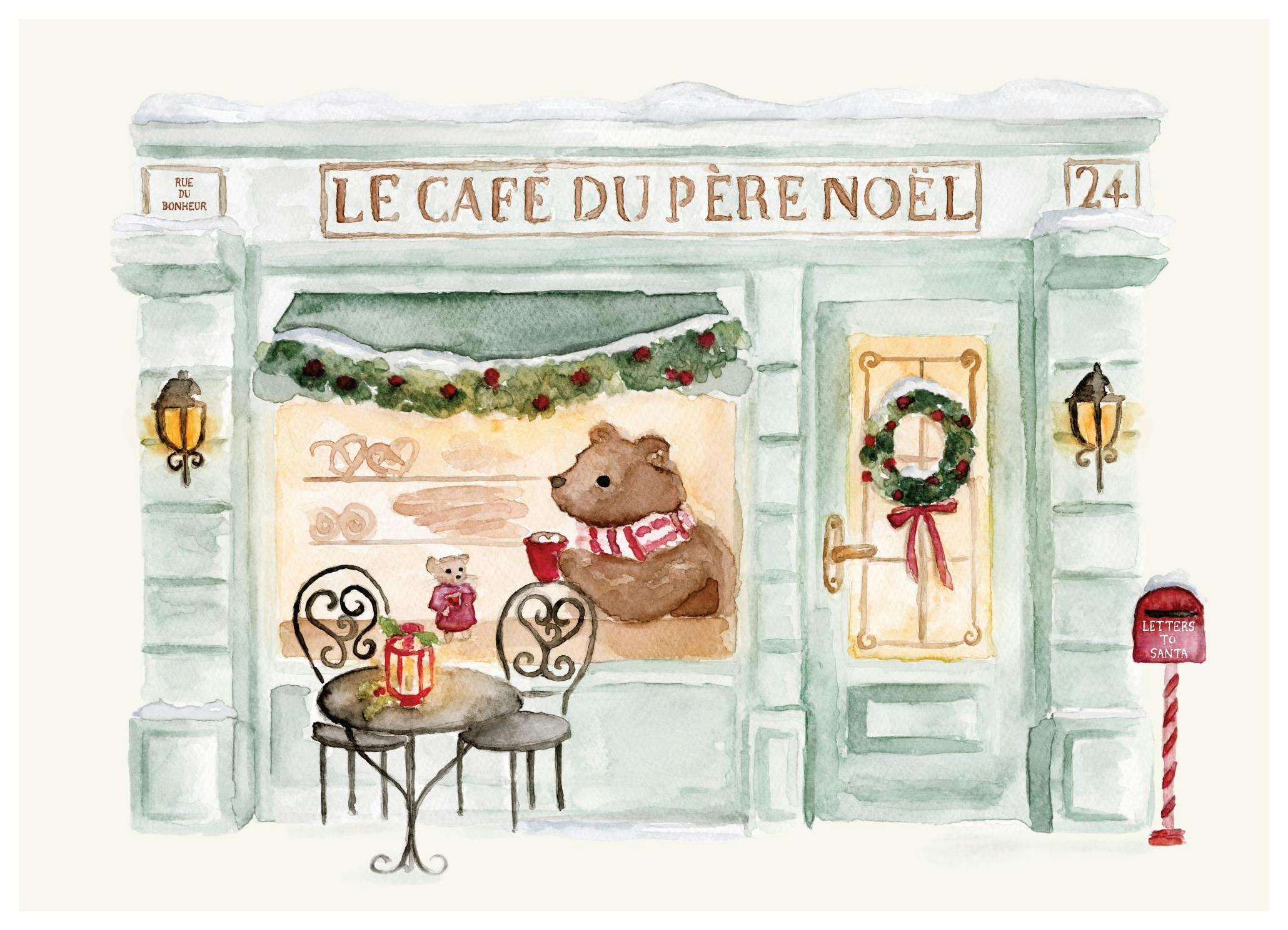 Café du Père Noël Poster (50x70 cm) - Poster Store