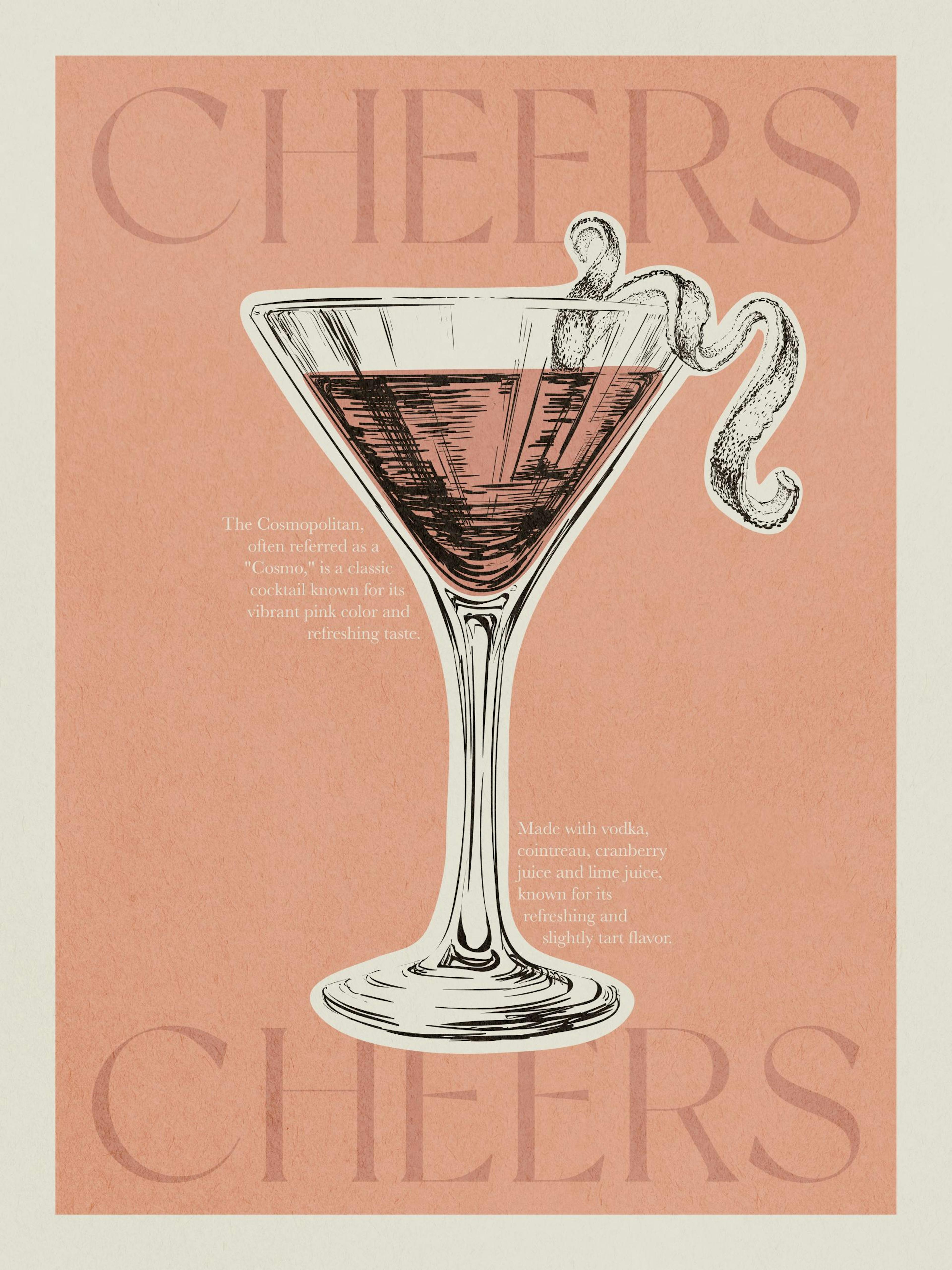 Cheers Cosmopolitan Poster thumbnail