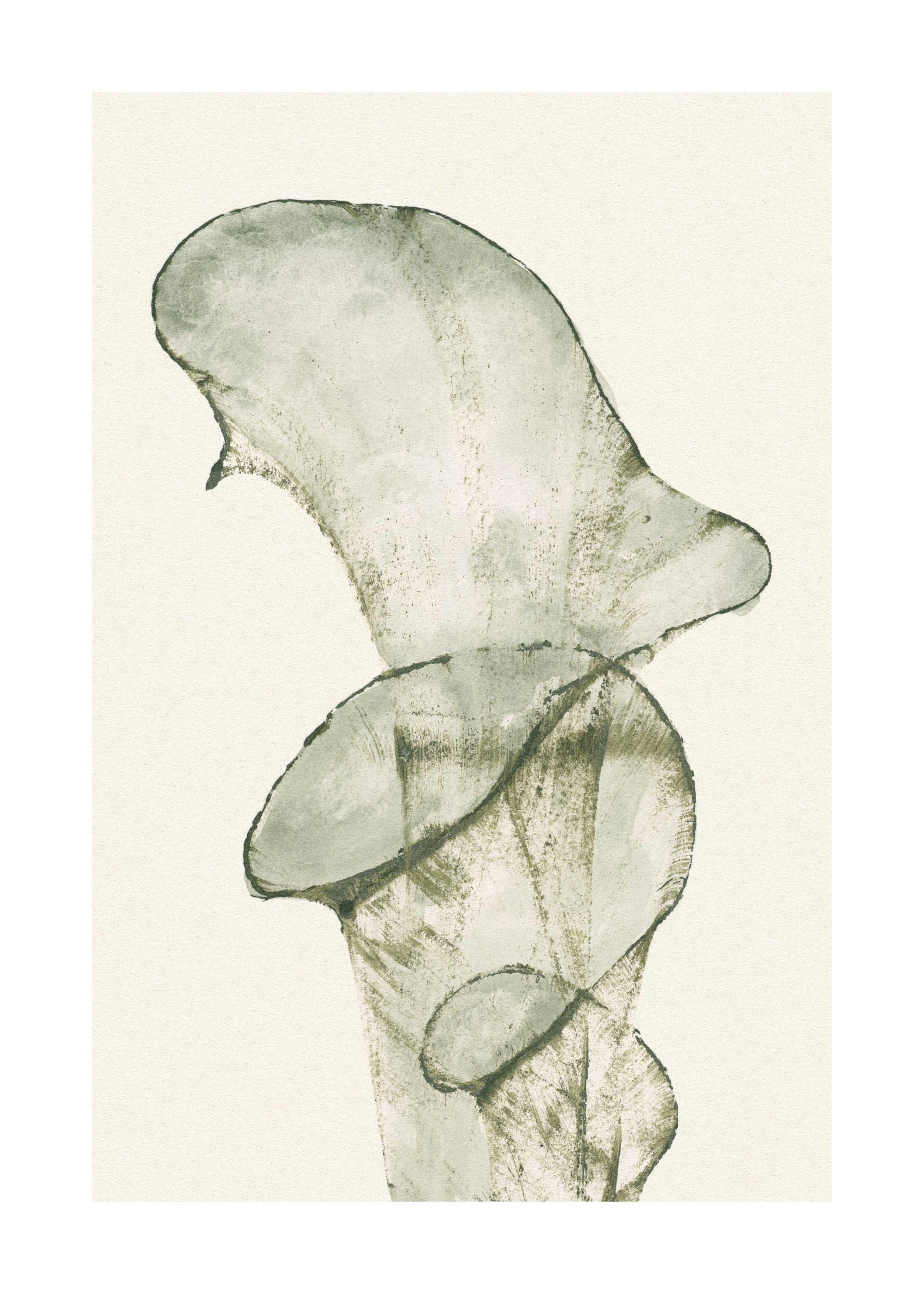 Abstrait Botanique Vert Poster 0