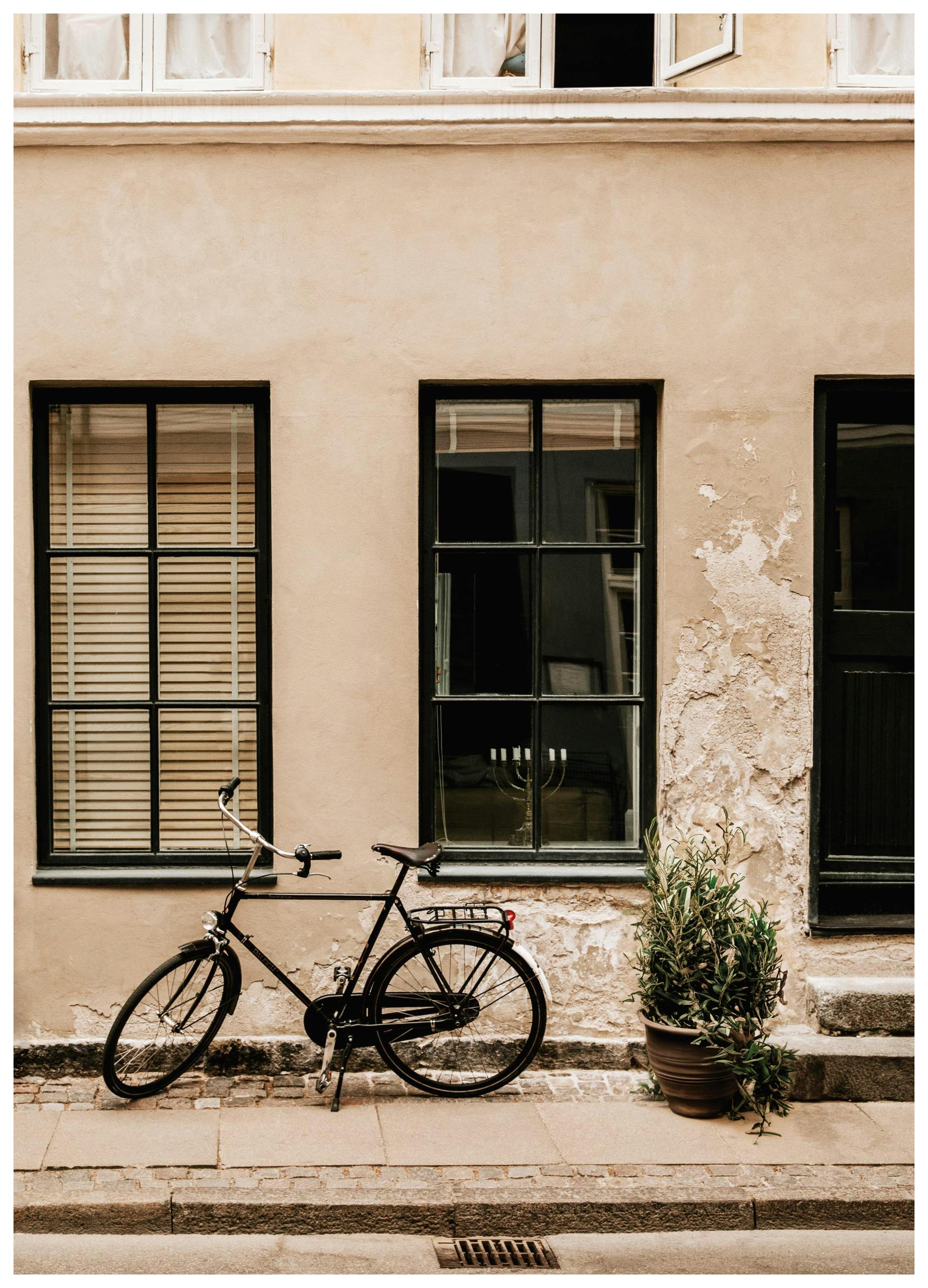 Czarny Rower Vintage Plakat (50x70 cm) - Poster Store