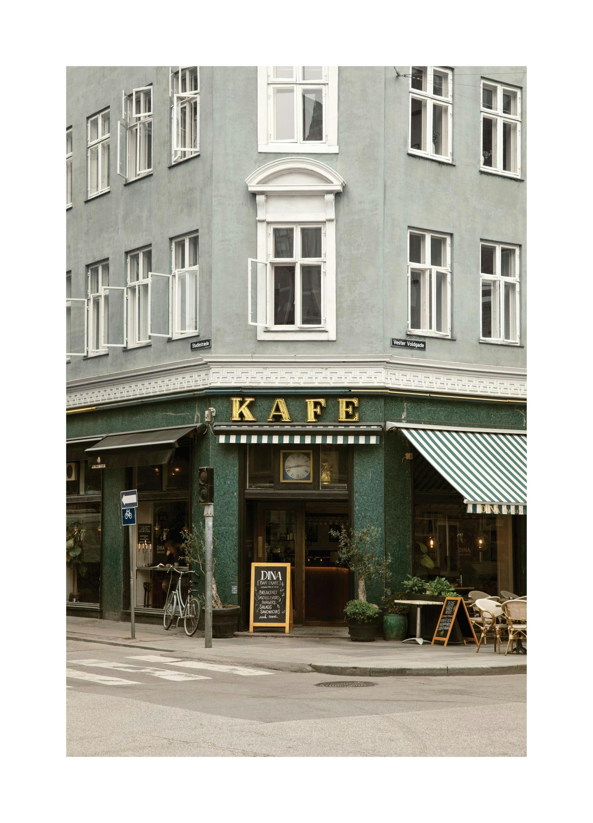 Lokalna Kawiarnia Plakat (30x40 cm) - Poster Store