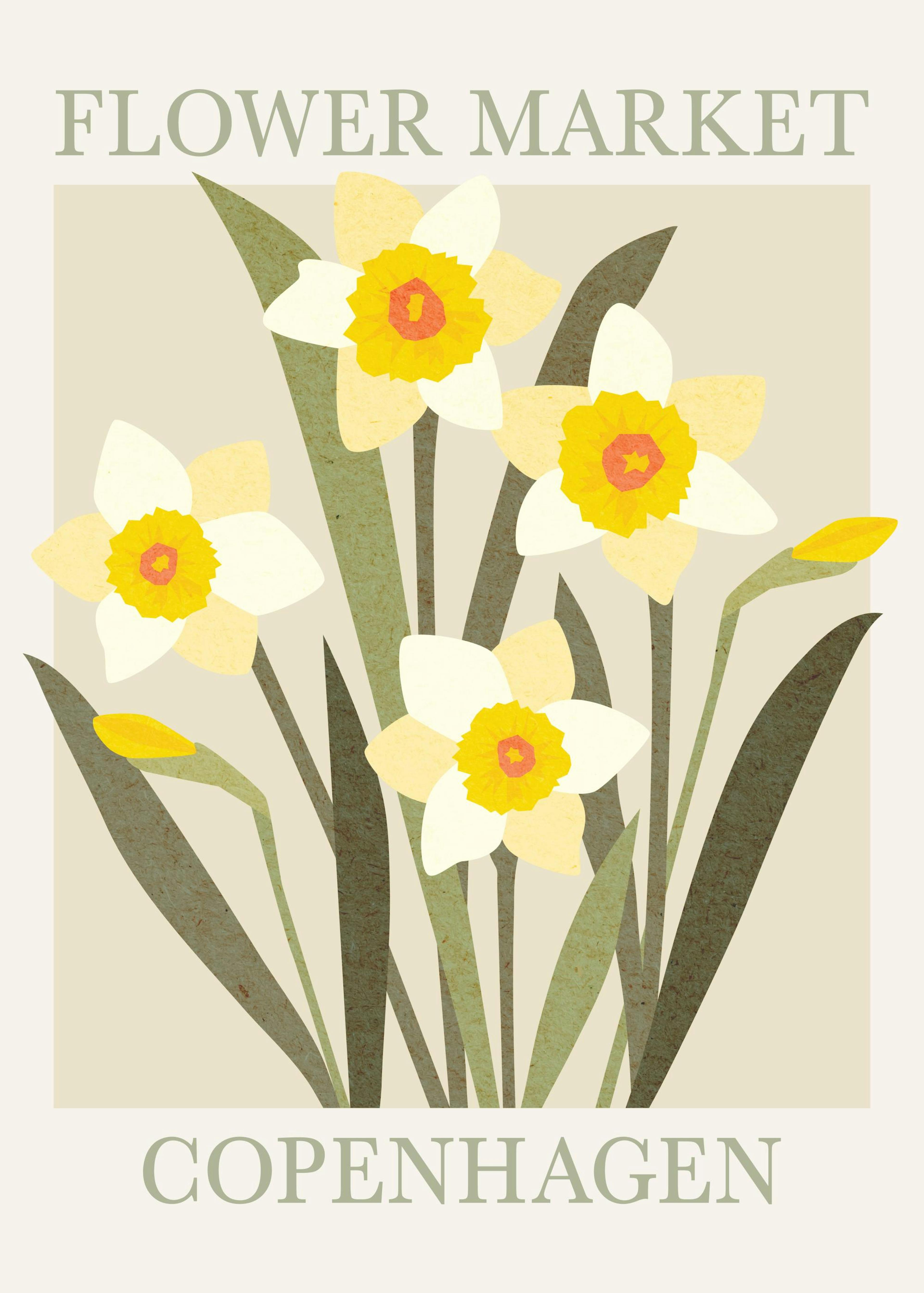 Copenhagen Flower Market Poster 0