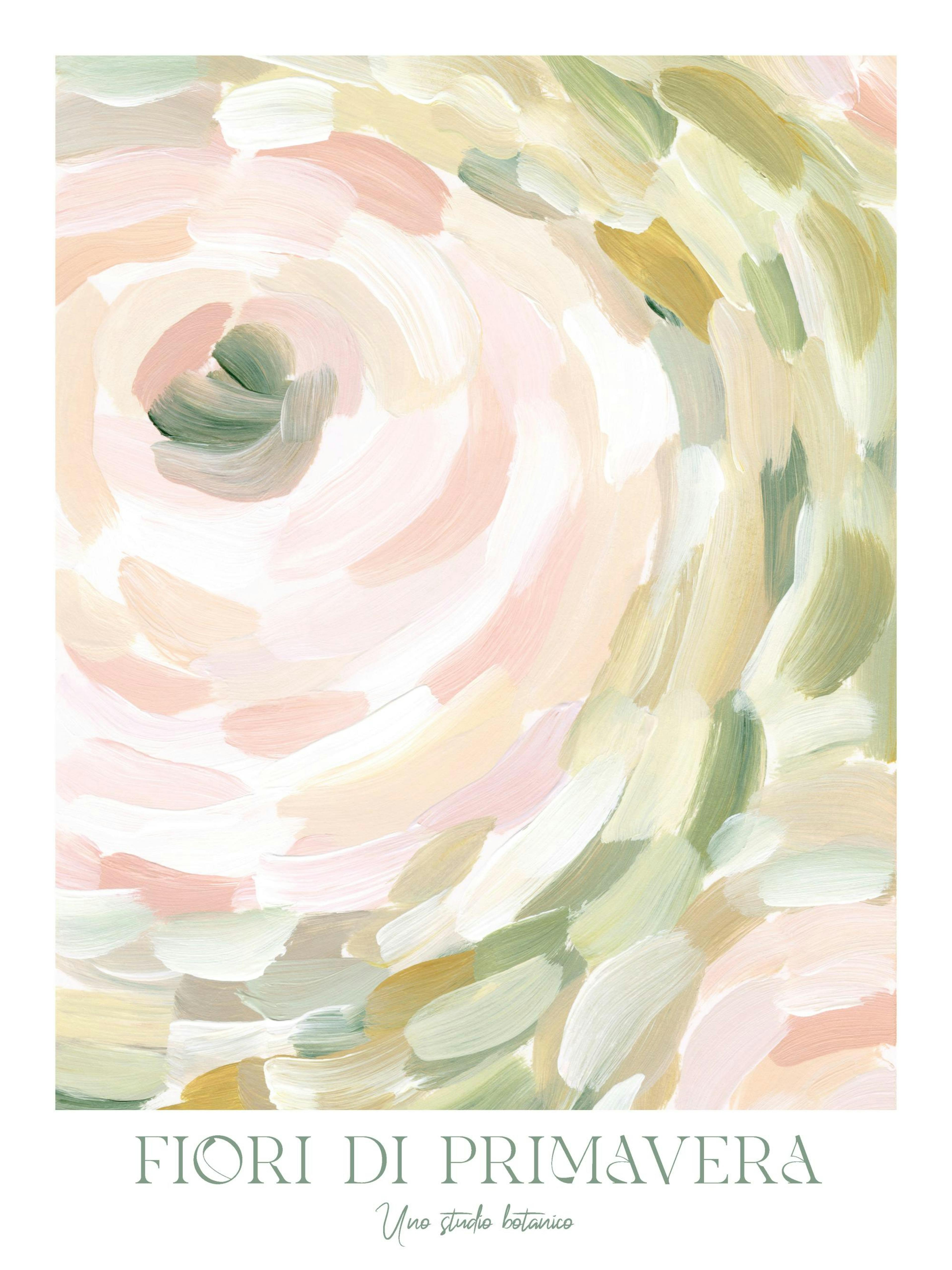 Abstrakte Frühlingsblumen Poster thumbnail